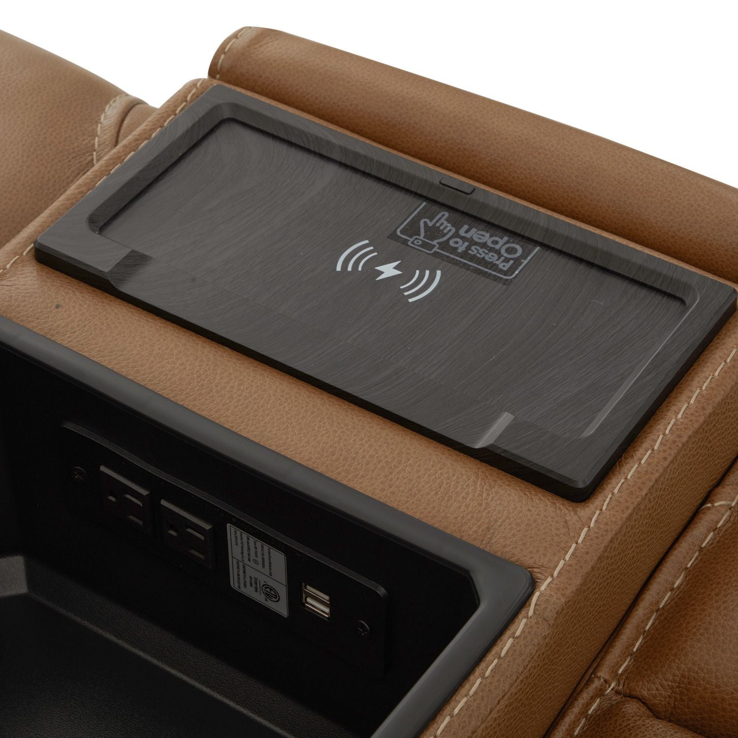 Callihan - Loveseat With Console P3 & ZW - York Butternut