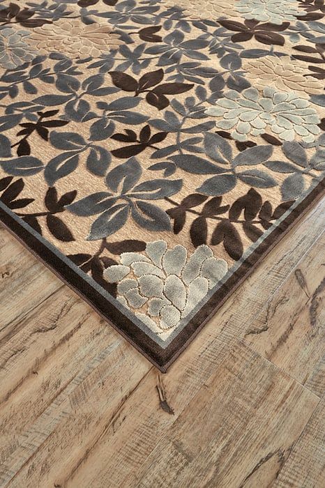 SAPHIR Collection - 3784F Ivory/Dark Gray