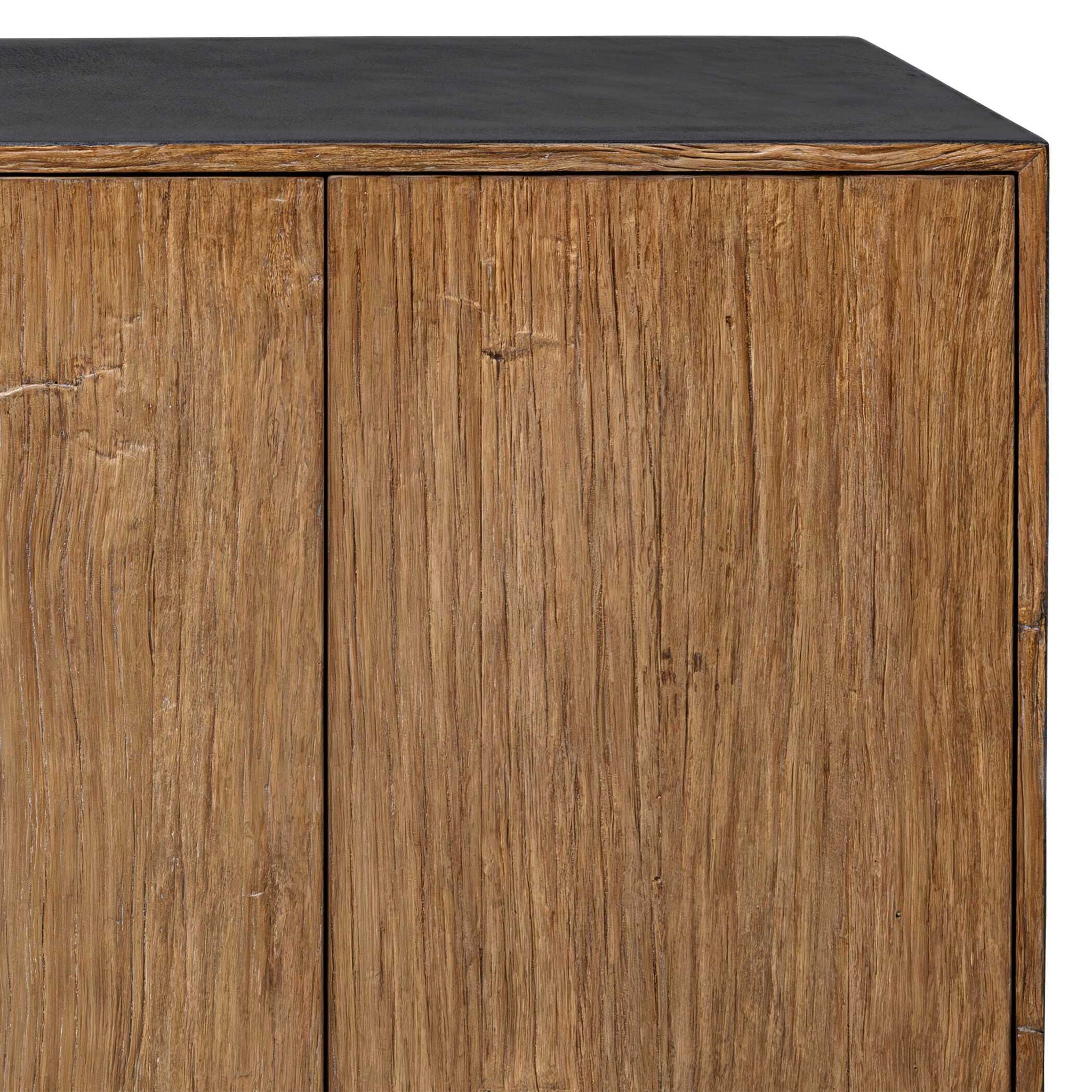 Kelvin - 5 Door Wood Media Console - Light Brown