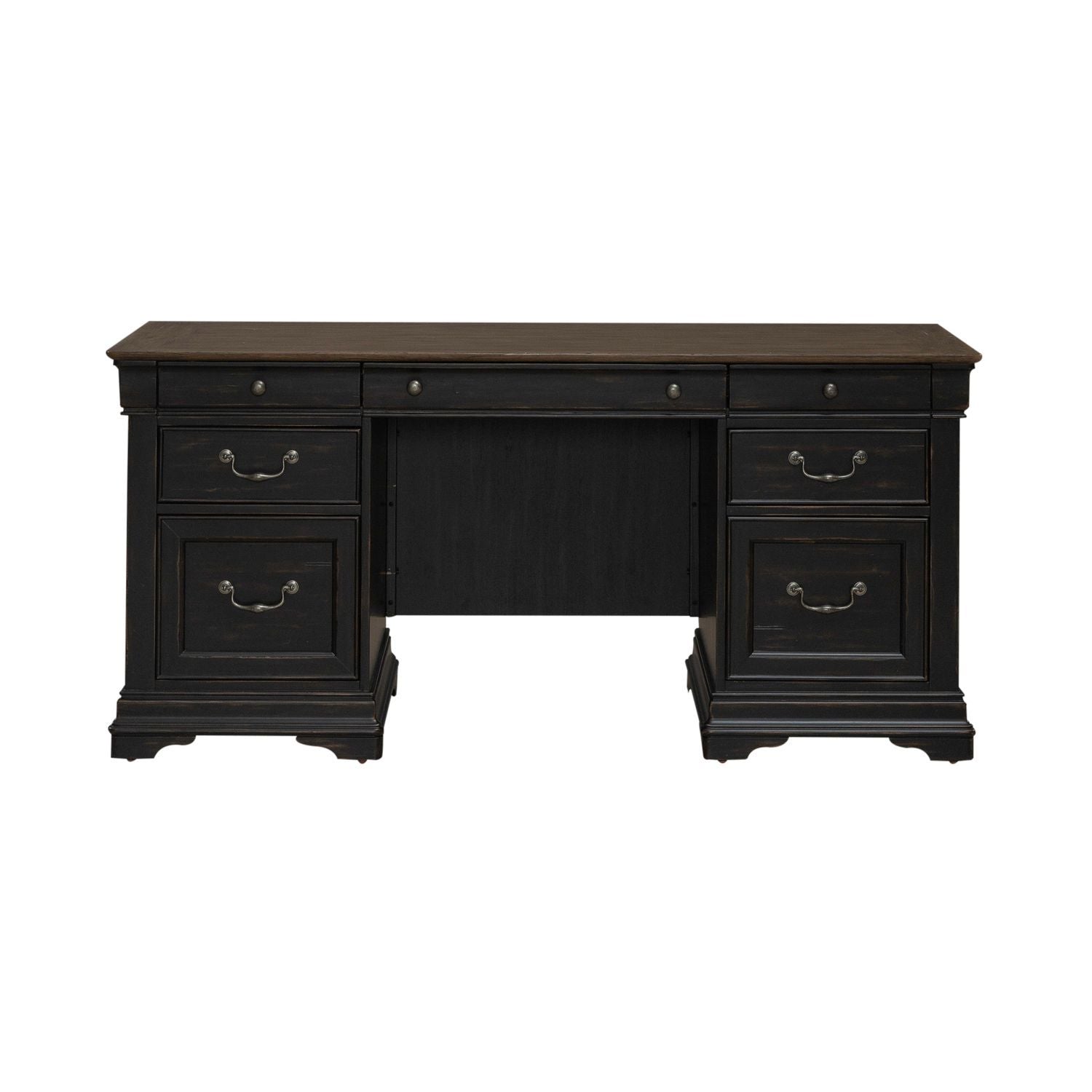 Meritage - Jr Executive Credenza - Aged Charcoal