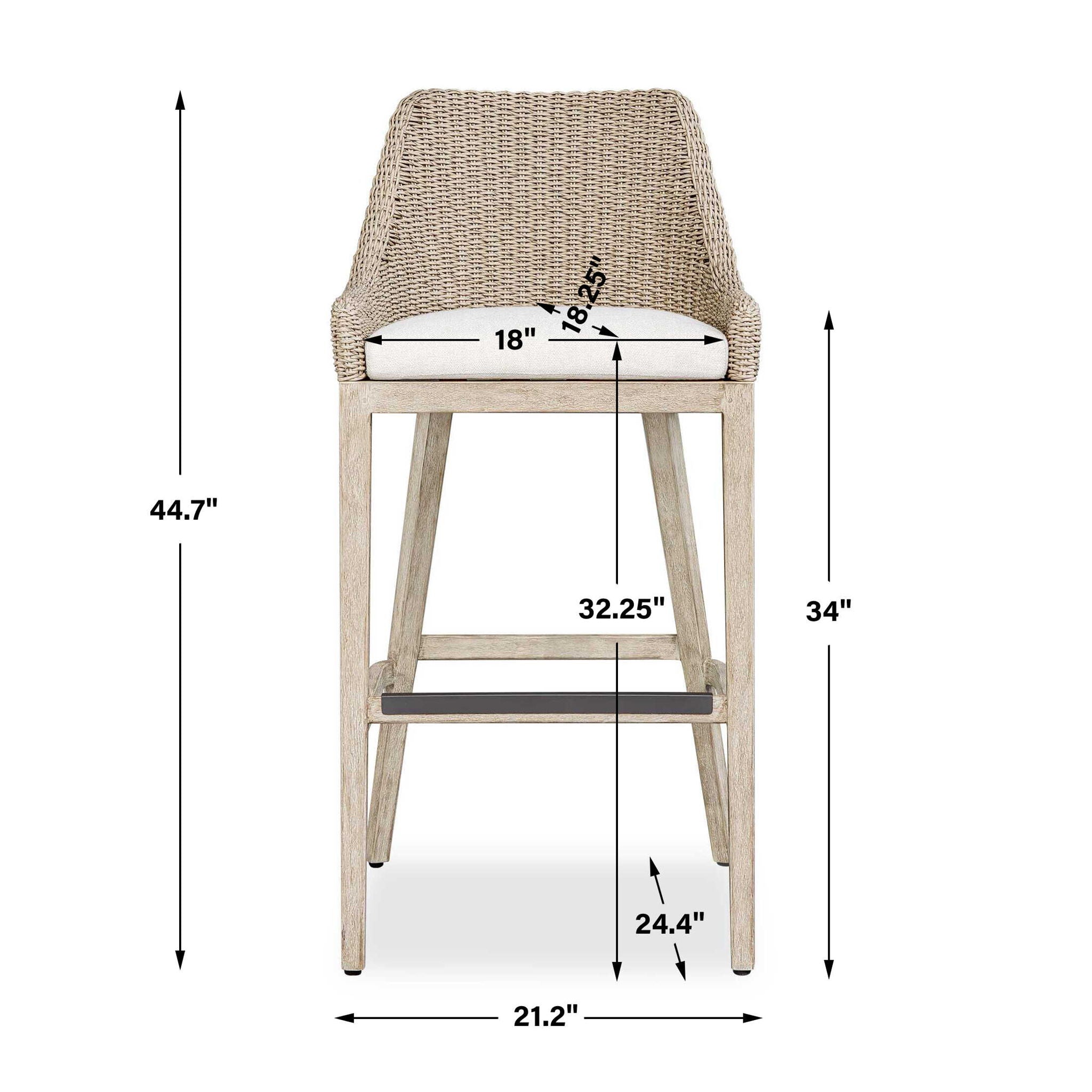 Paloma - Outdoor Wicker Bar Stool