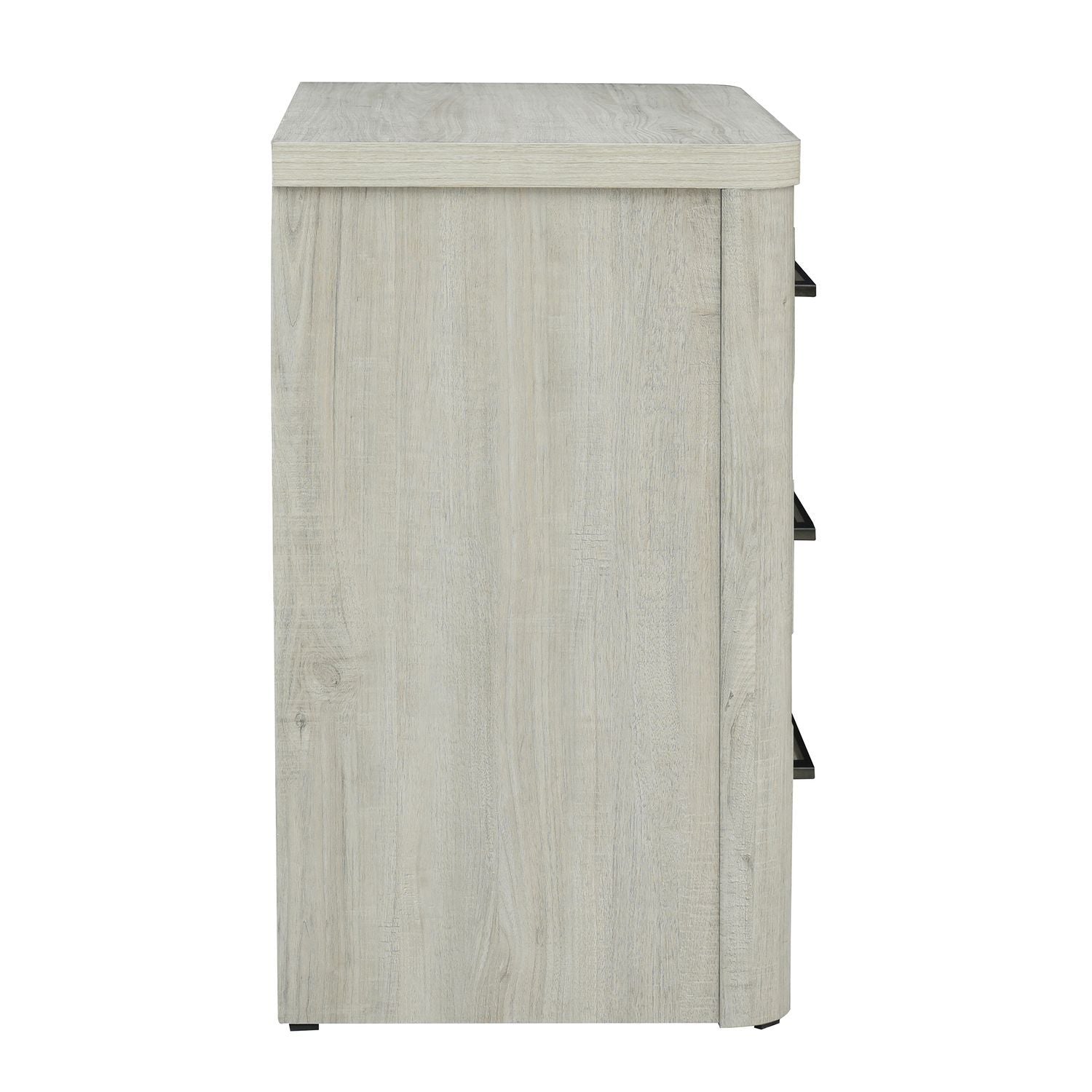 Modern Play - Nightstand With Charging Station - Natural White