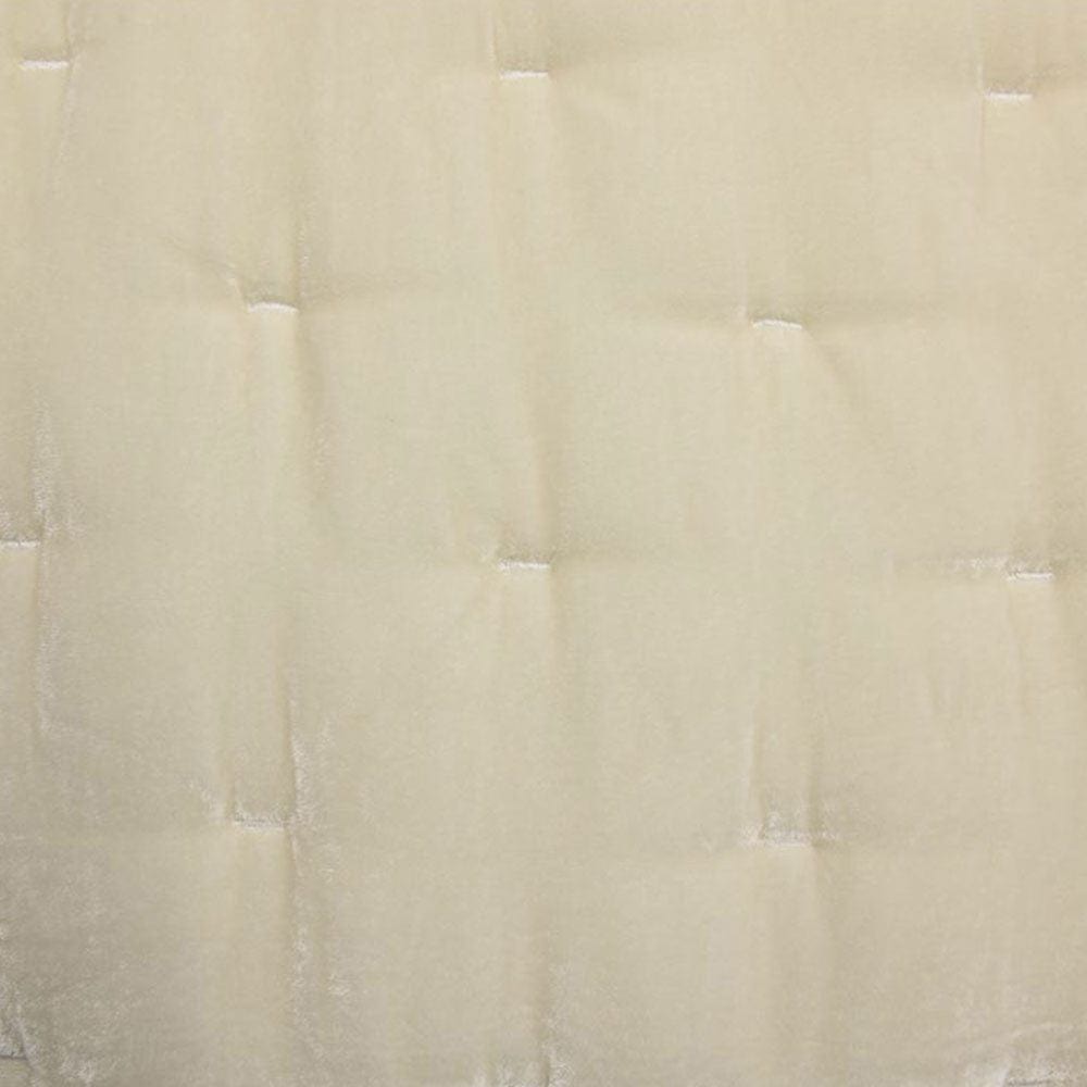 Stella - Full/Queen Faux Silk Velvet Pintuck Quilt - Stone
