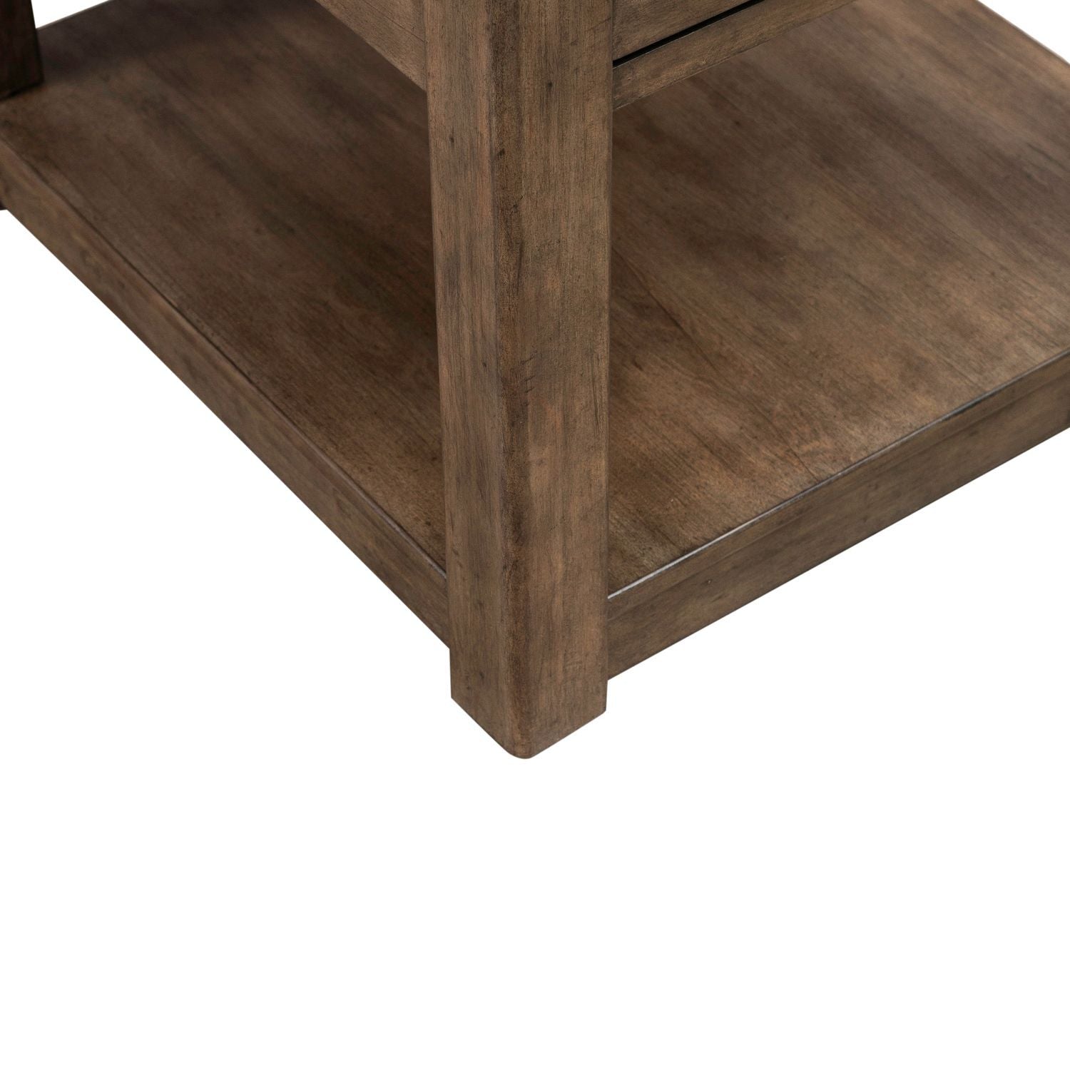 Broadmore - Drawer End Table - Cobblestone Brown