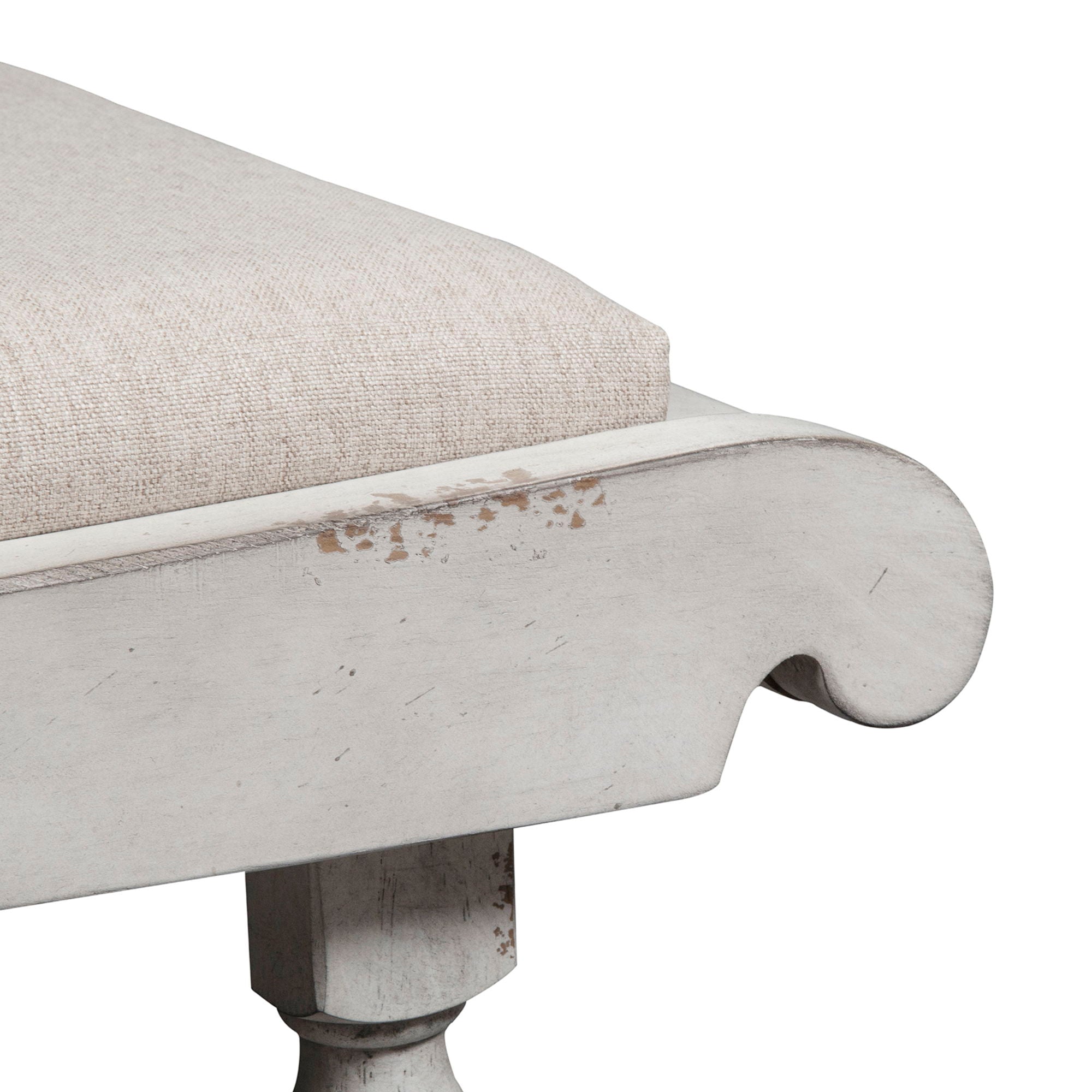 Whitney - Bench - Antique Linen / Weathered Gray