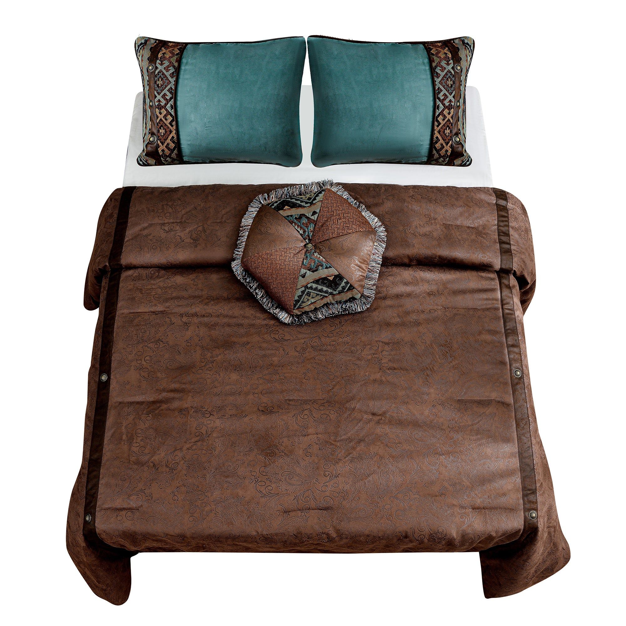 Del Rio - Full Comforter Set (Set of 5) - Brown