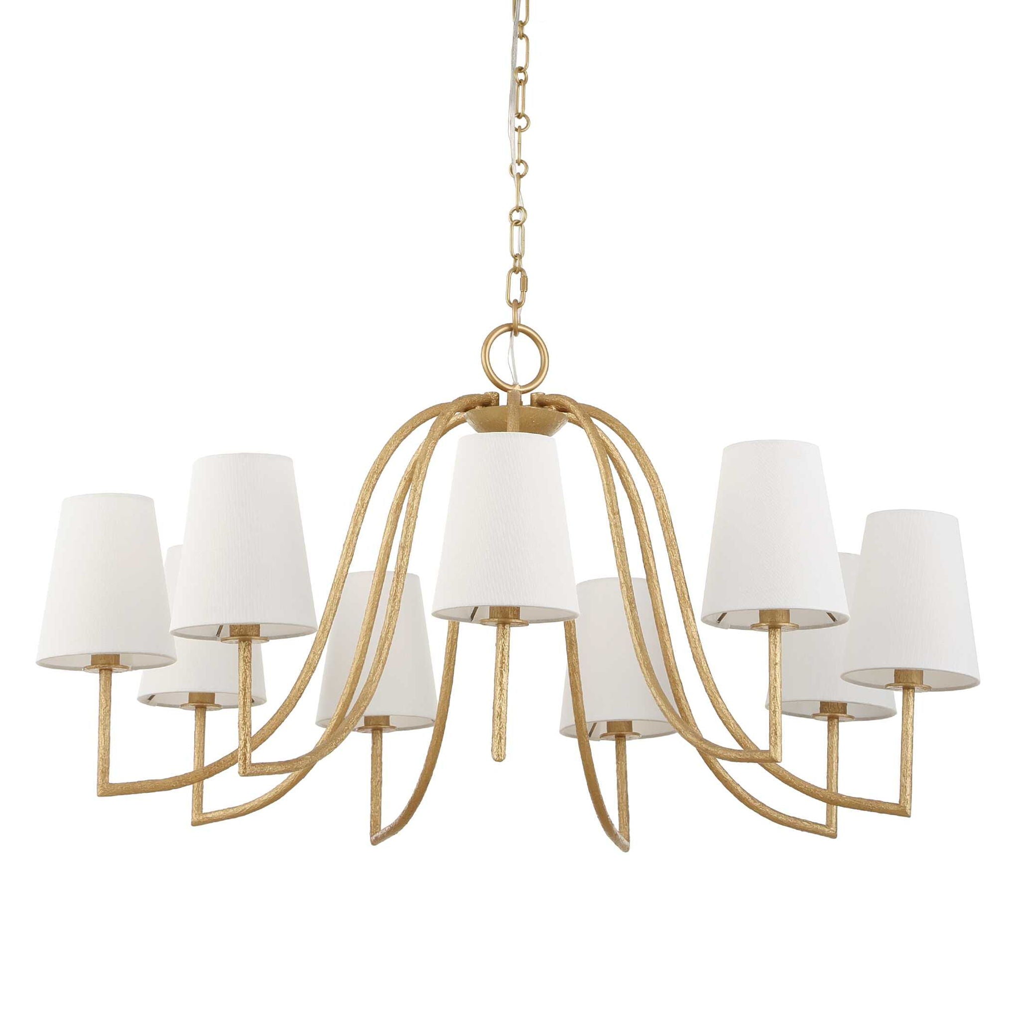 Seville - 9 Light Chandelier - Gold