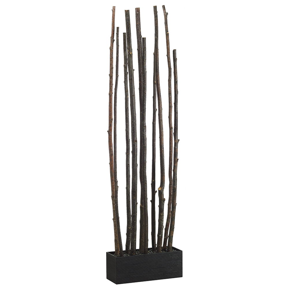 Alder Wood Divider in Bamboo Container Brown