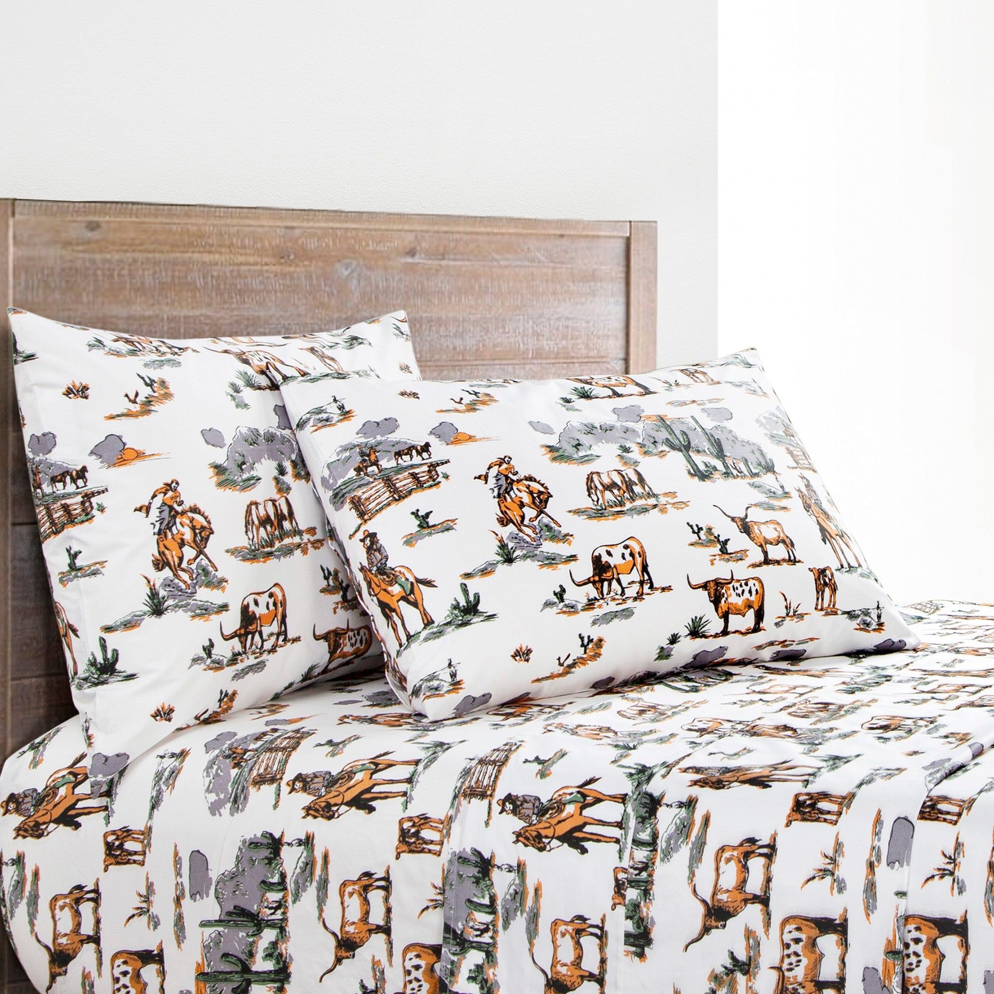 Ranch Life - King 200TC Cotton Sheet Set (Set of 4) - Duffle Bag