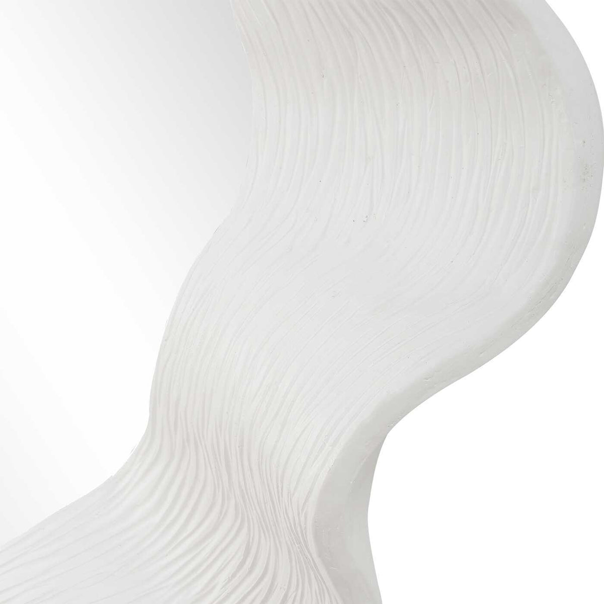 Wave Length - Round Mirror - White