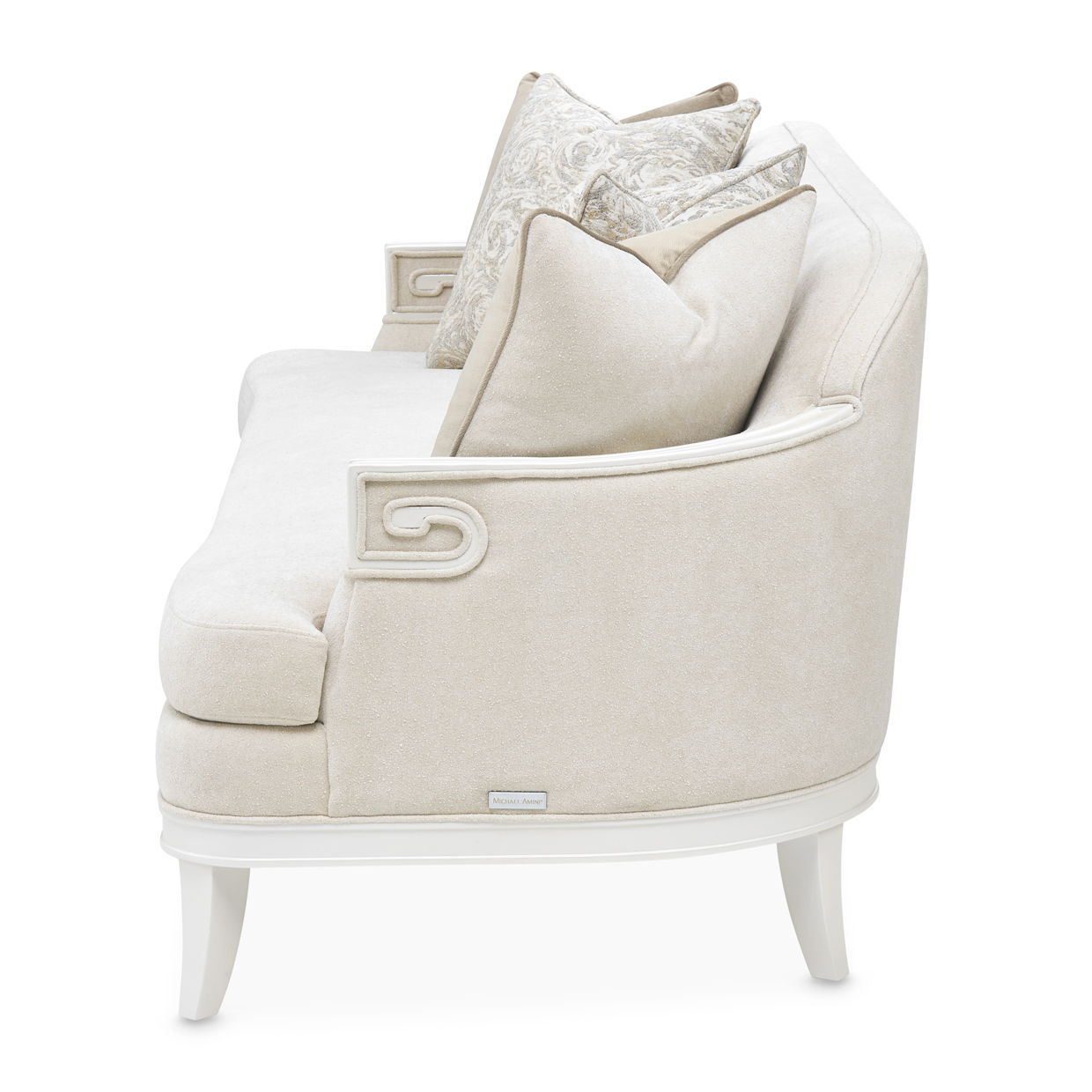 La Marisia - Chenille Sofa - Tranquil / Creamy Pearl
