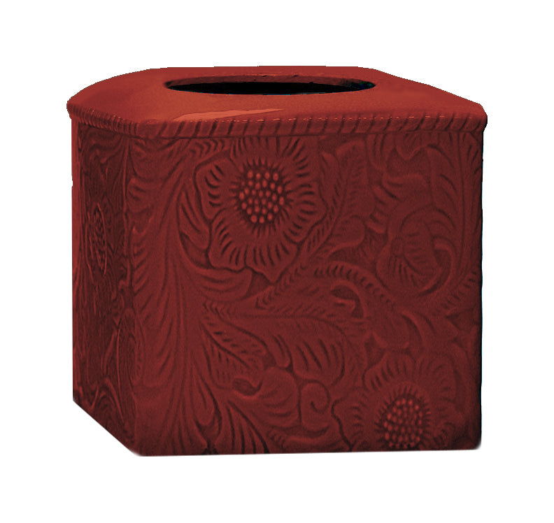 Savannah - Ceramic Tissue Box Cover, 2 Per Carton - Red