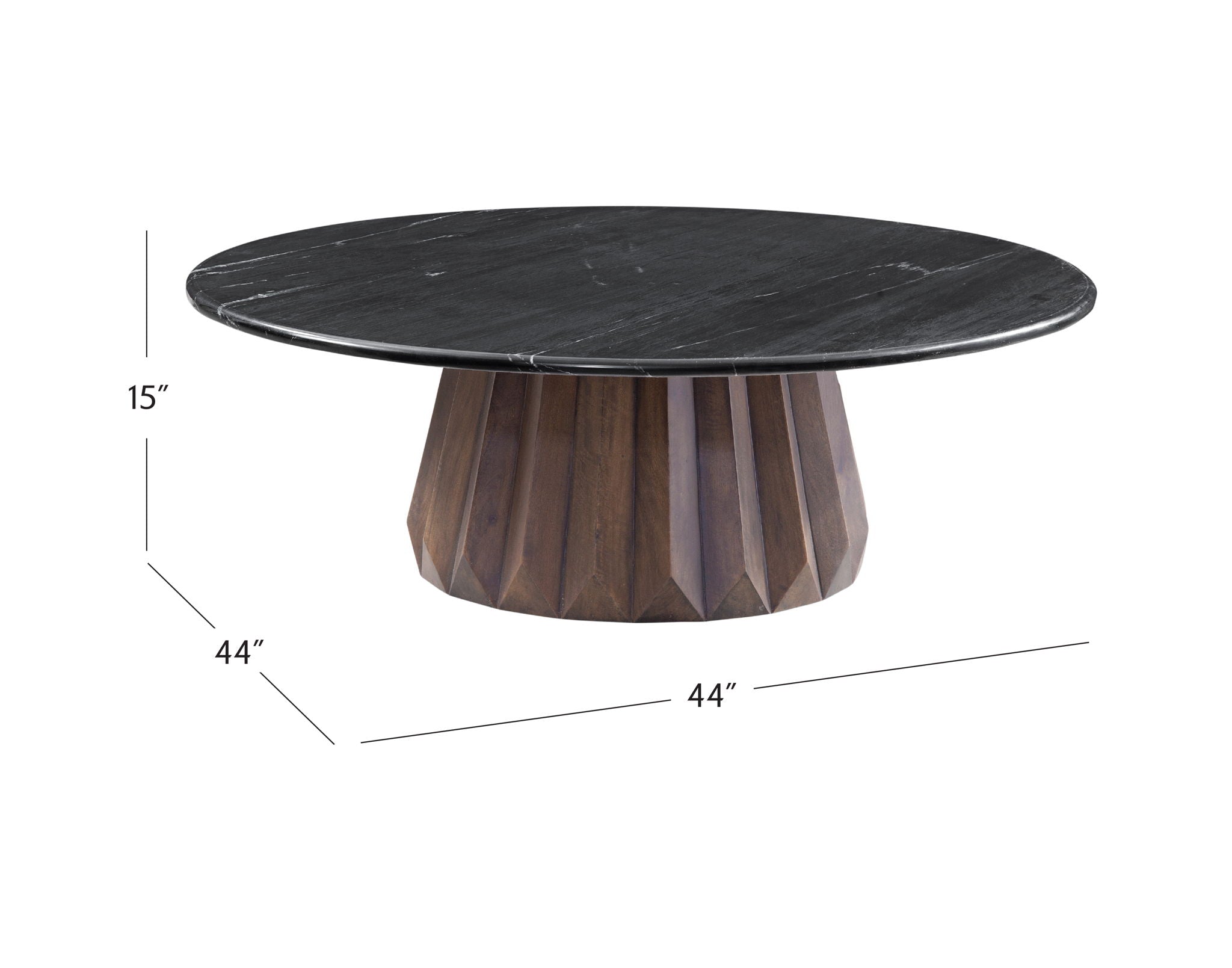 Jennings - Nesting Large Cocktail Table - Dark Brown