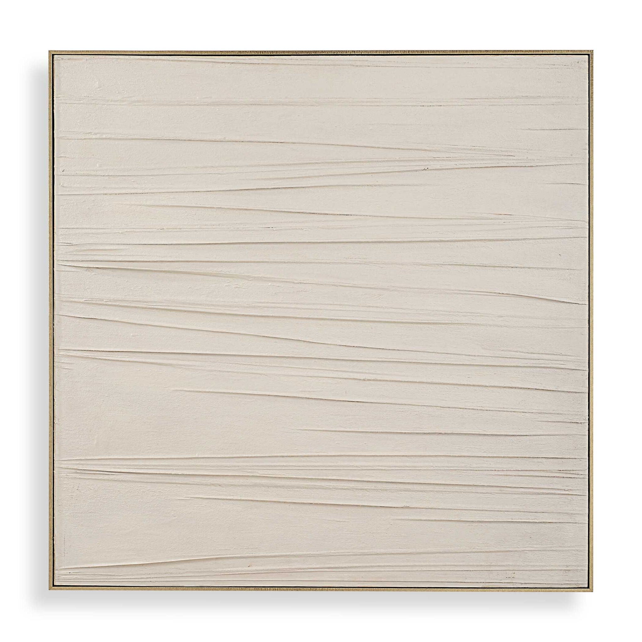 Walking The Line - Minimalist Canvas Art - Gray