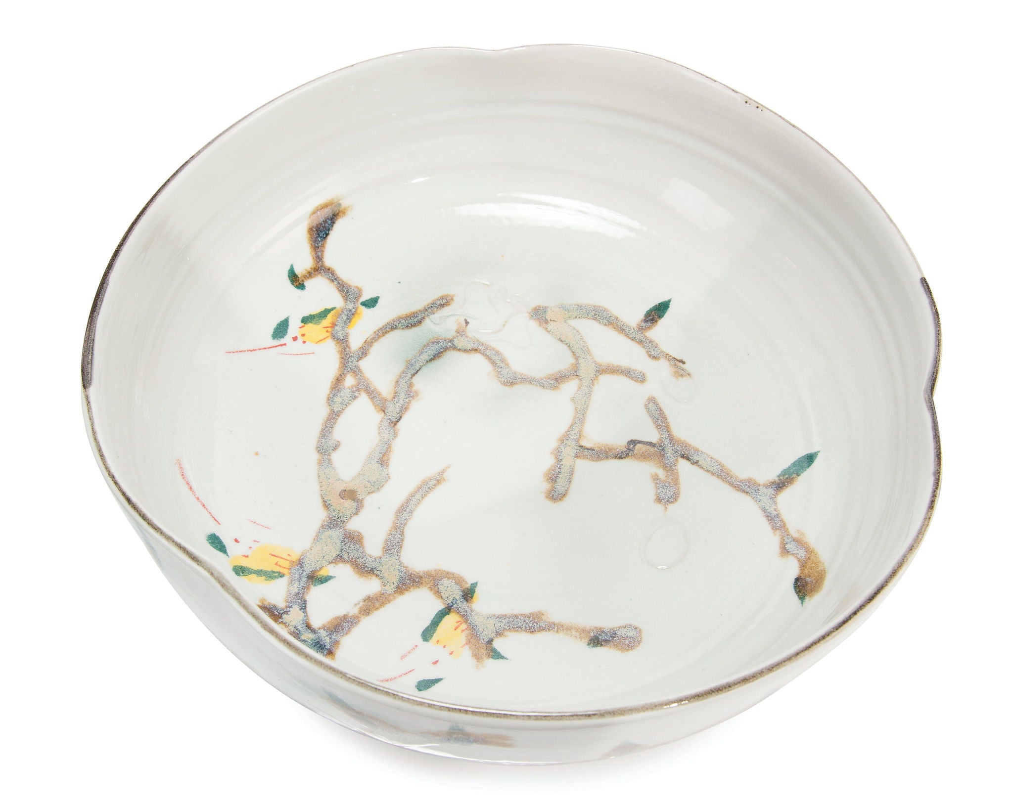 Twigs and Teal Bowl I