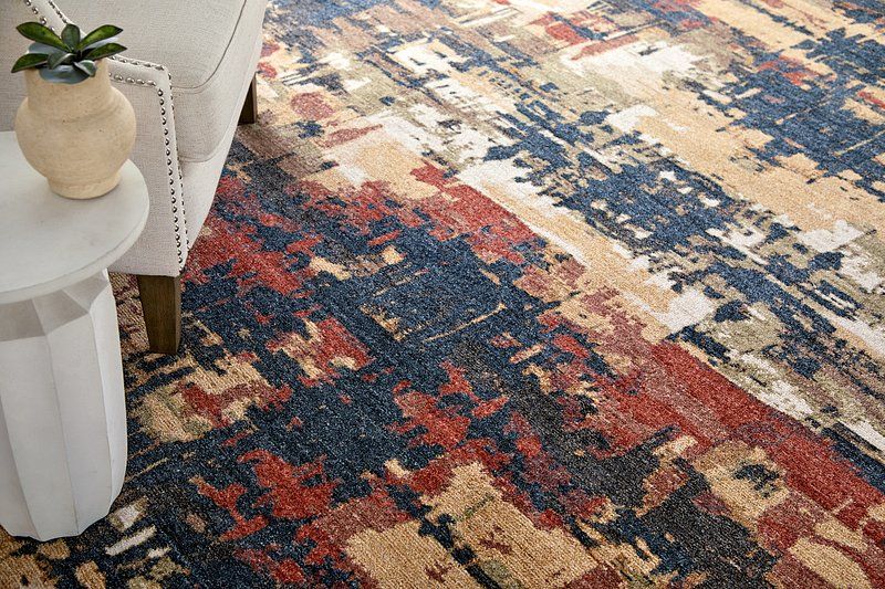 PEARSON Collection - 39SQF Dark Blue / Rust