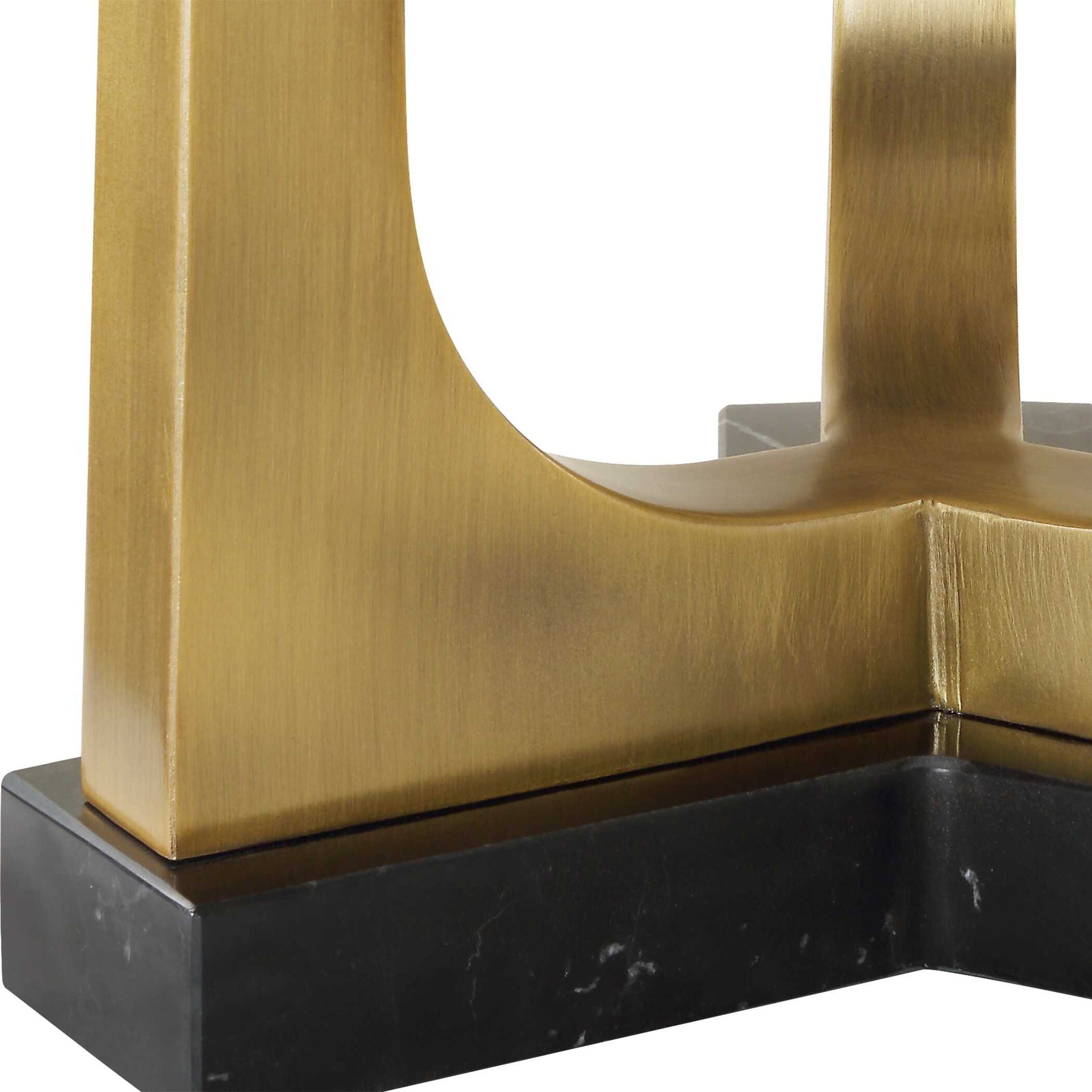 Crossroads - Brass Table Lamp
