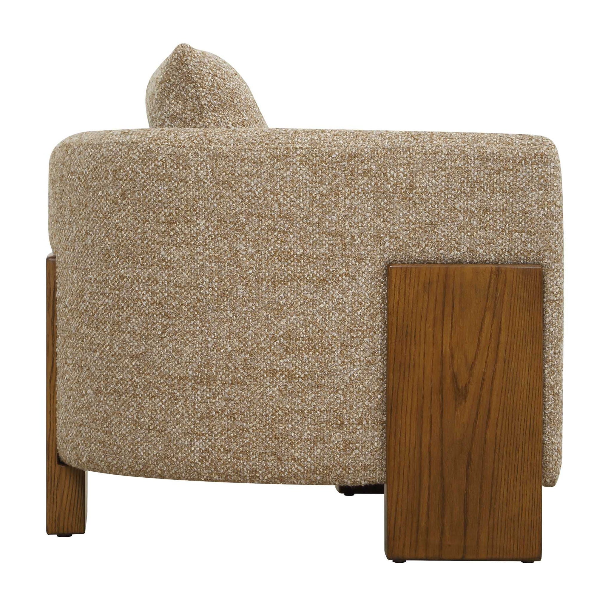 Halligan - Upholstered Accent Chair - Brown