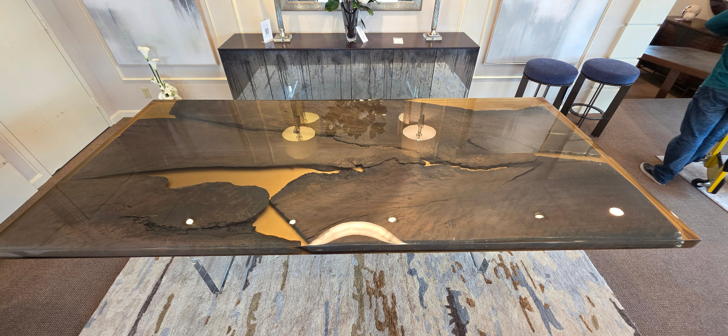 Glacial Collector’s Piece — One-of-One Dining Table