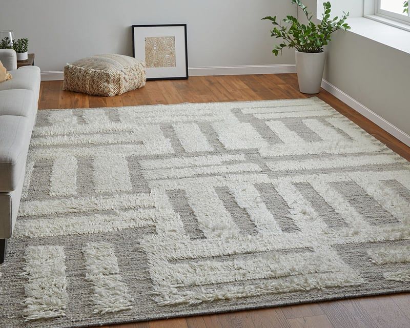 ASHBY Collection - 8909F Ivory/Gray