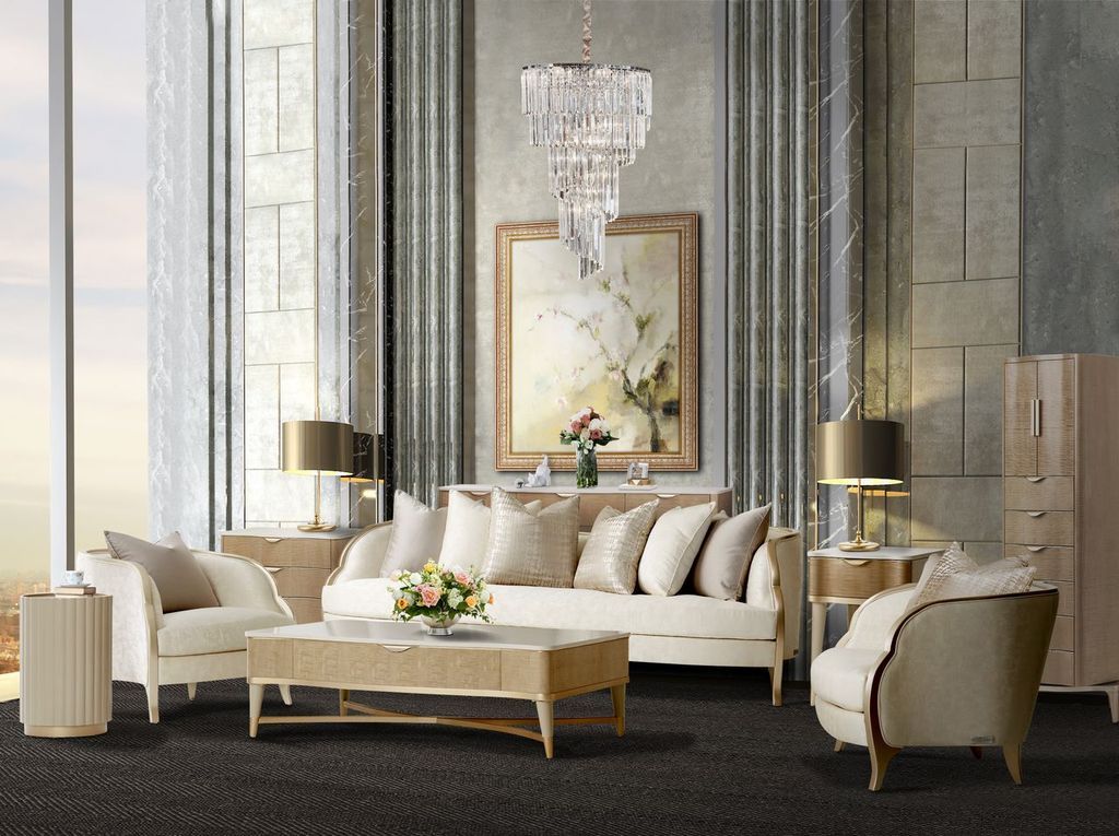 Malibu Crest - Chair And Half - Cloud White / Chardonnay