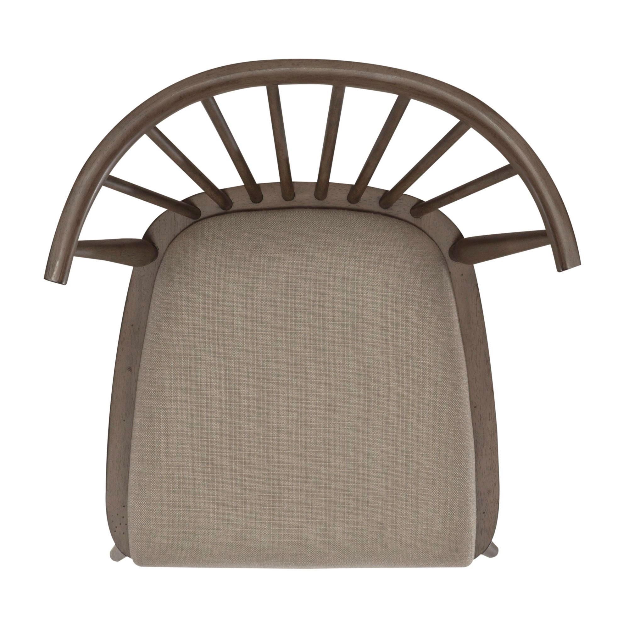 Americana Farmhouse - Upholstered Seat Windsor Chair - Dusty Taupe