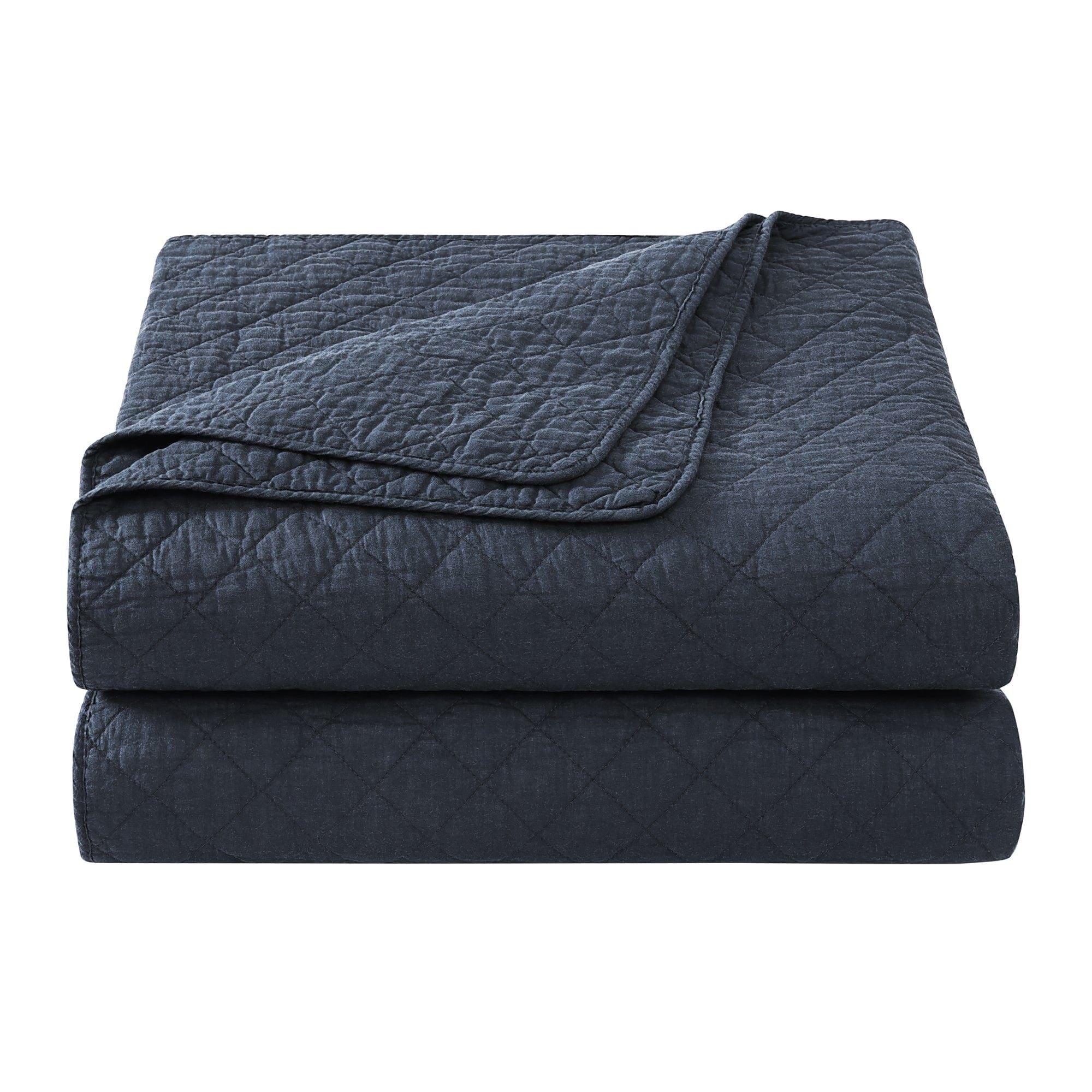 Cotton Comfort - Full/Queen Quilt Set (Set of 3) - Navy