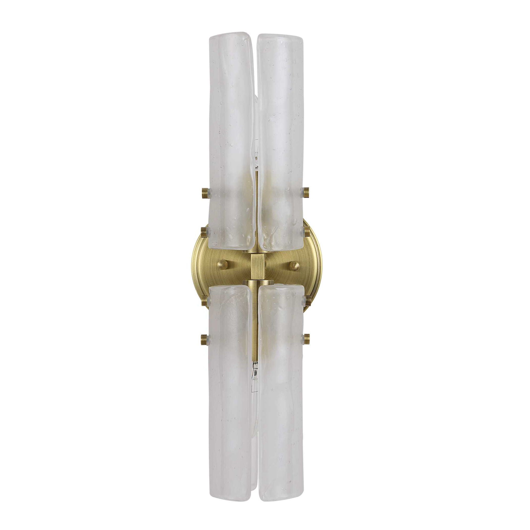 Mistie - 2 Light Glass Sconce - Bronze