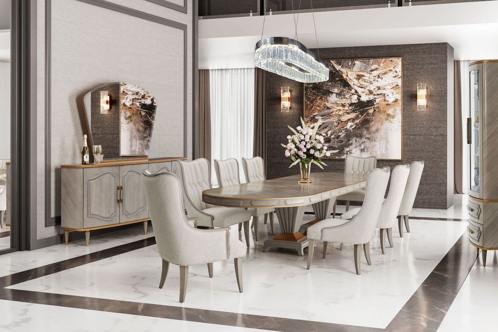 St. Charles - Wall Mirror - Dove Gray