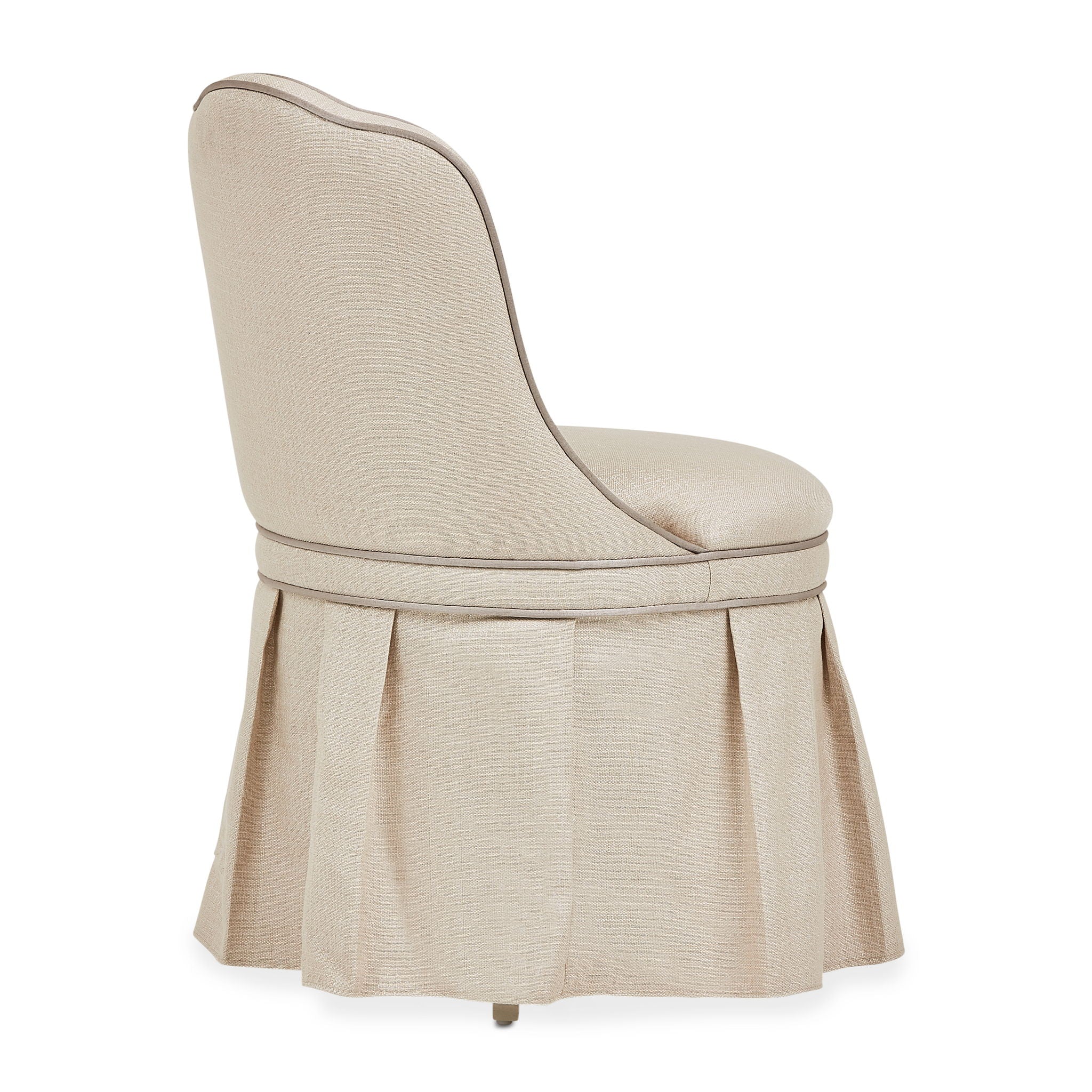 Villa Cherie - Tufted Vanity Chair - Frosted Pearl