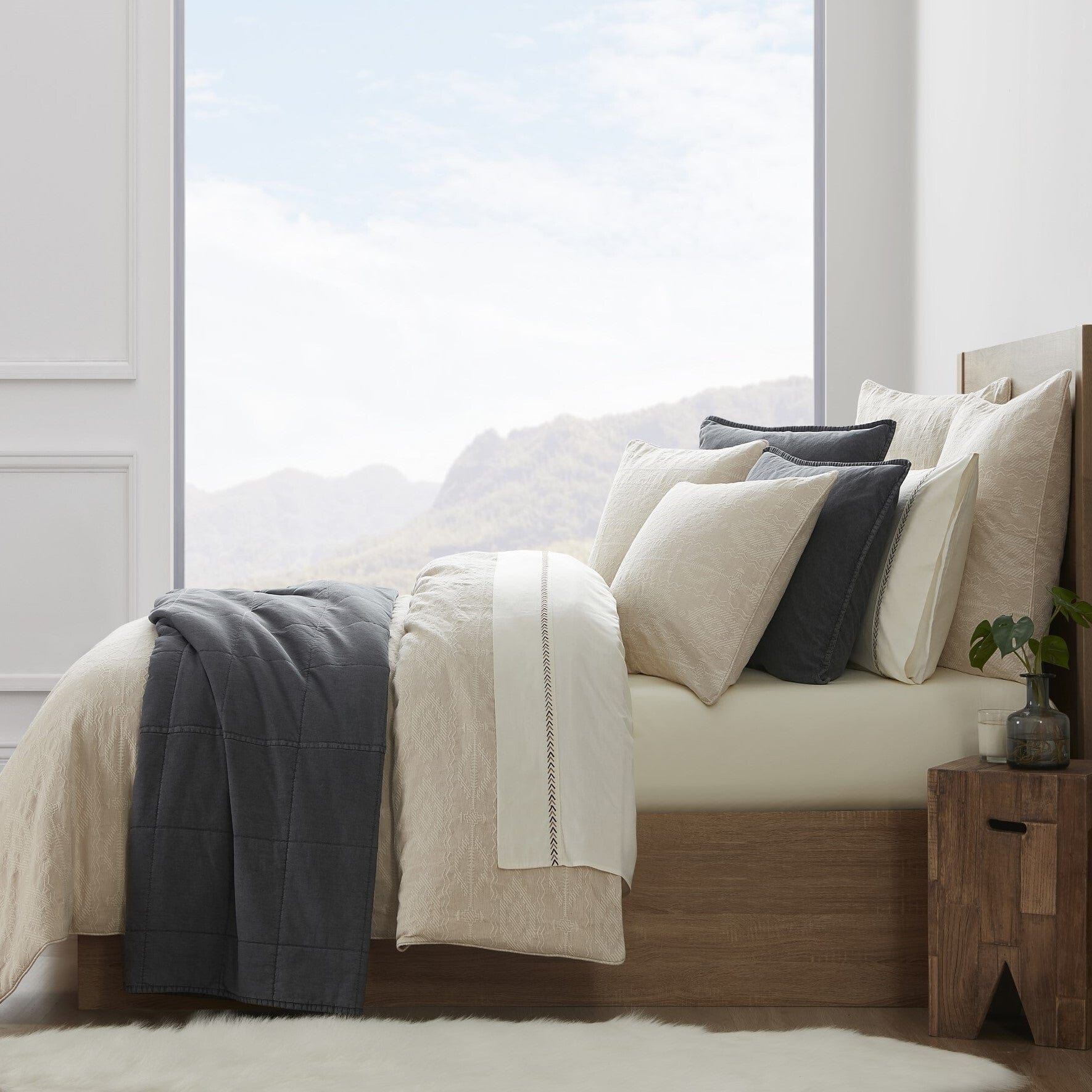 Tempe Matelasse - Twin Duvet Cover Set (Set of 2) - Sand