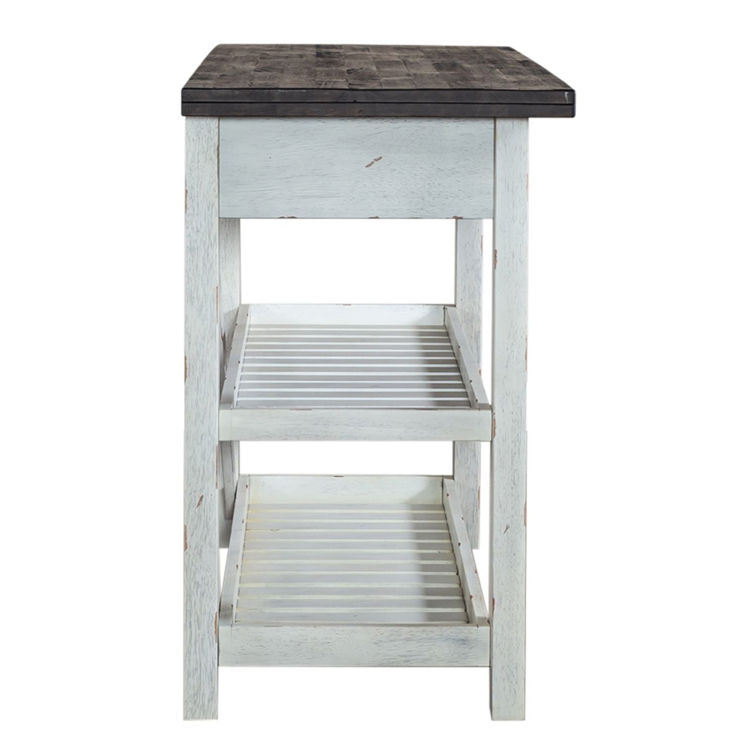 Farmhouse - Server - Two Tone White / Wood Tone