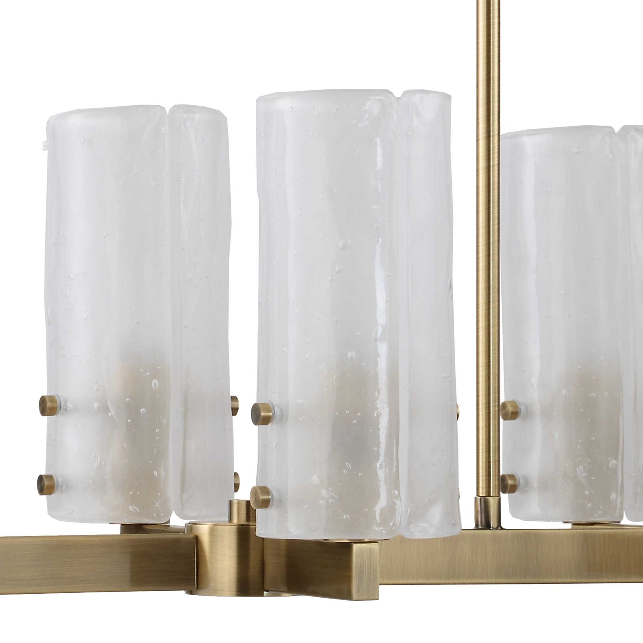 Mistie - 8 Light Linear Chandelier - Bronze