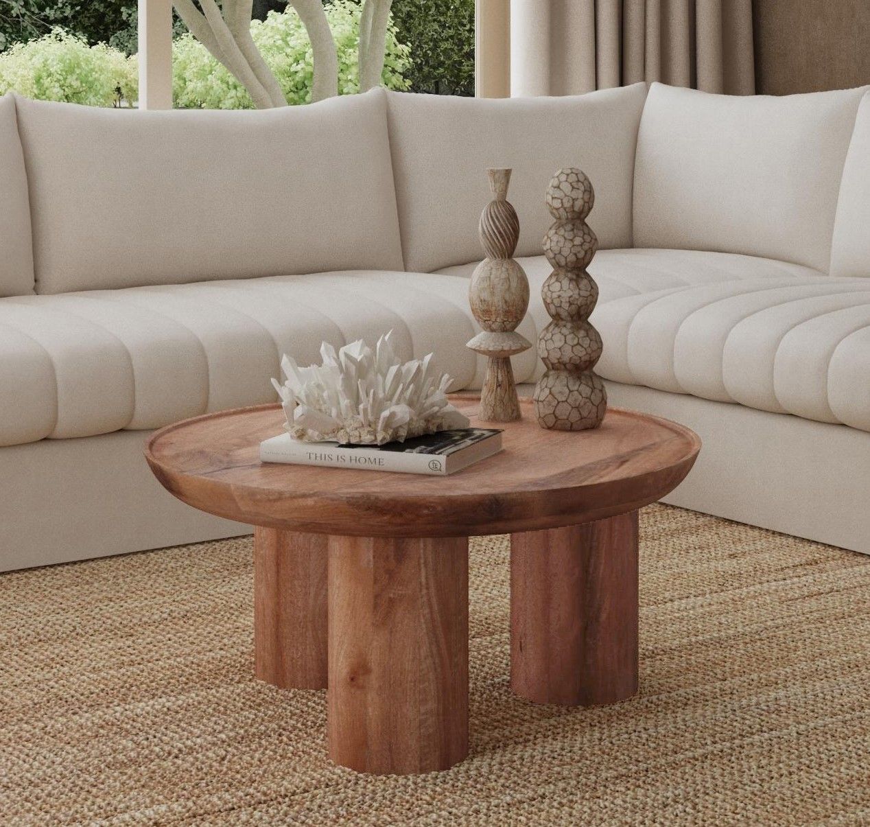 Blair - Round Cocktail Table Base - Dark Brown