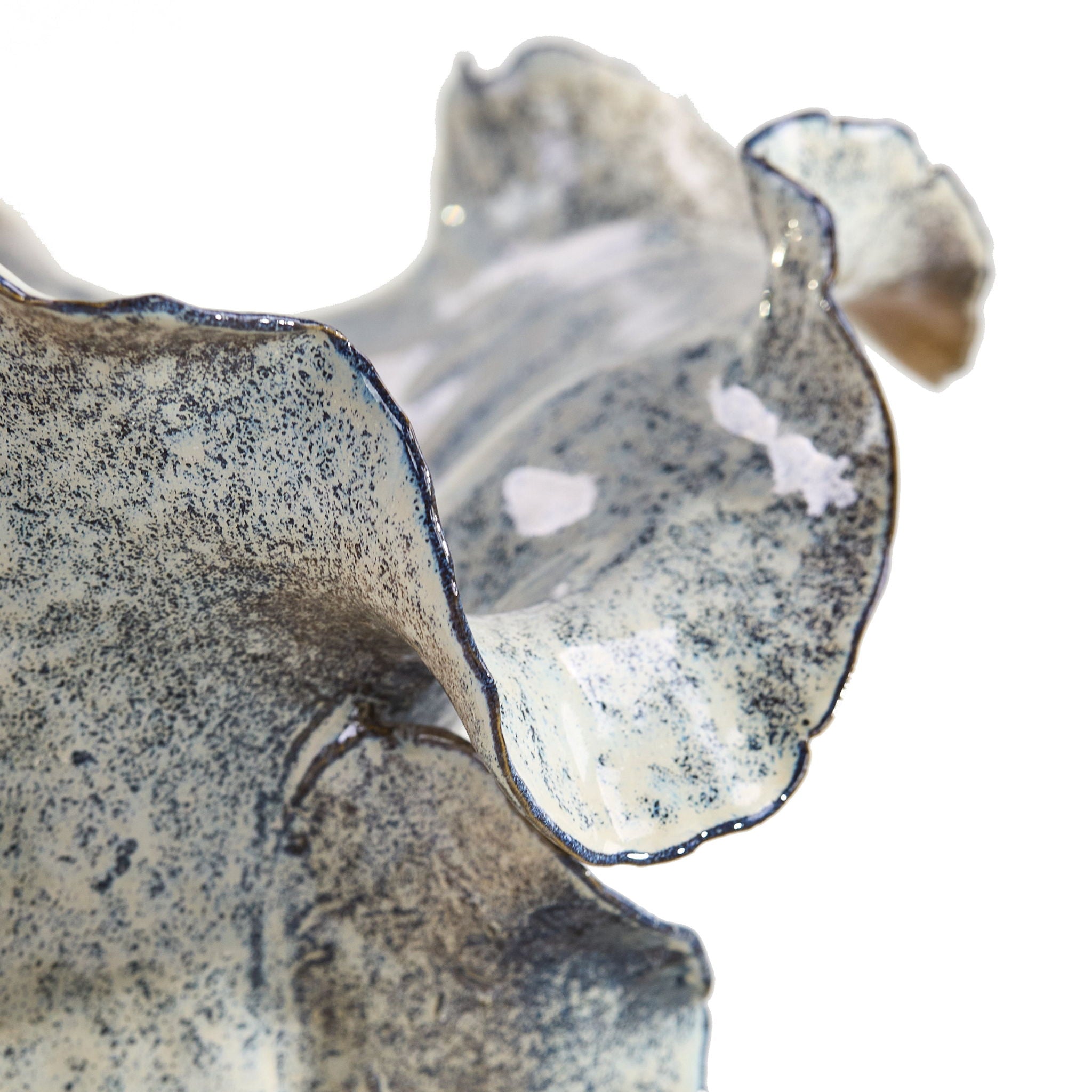 Waved Porcelain Vase, Large