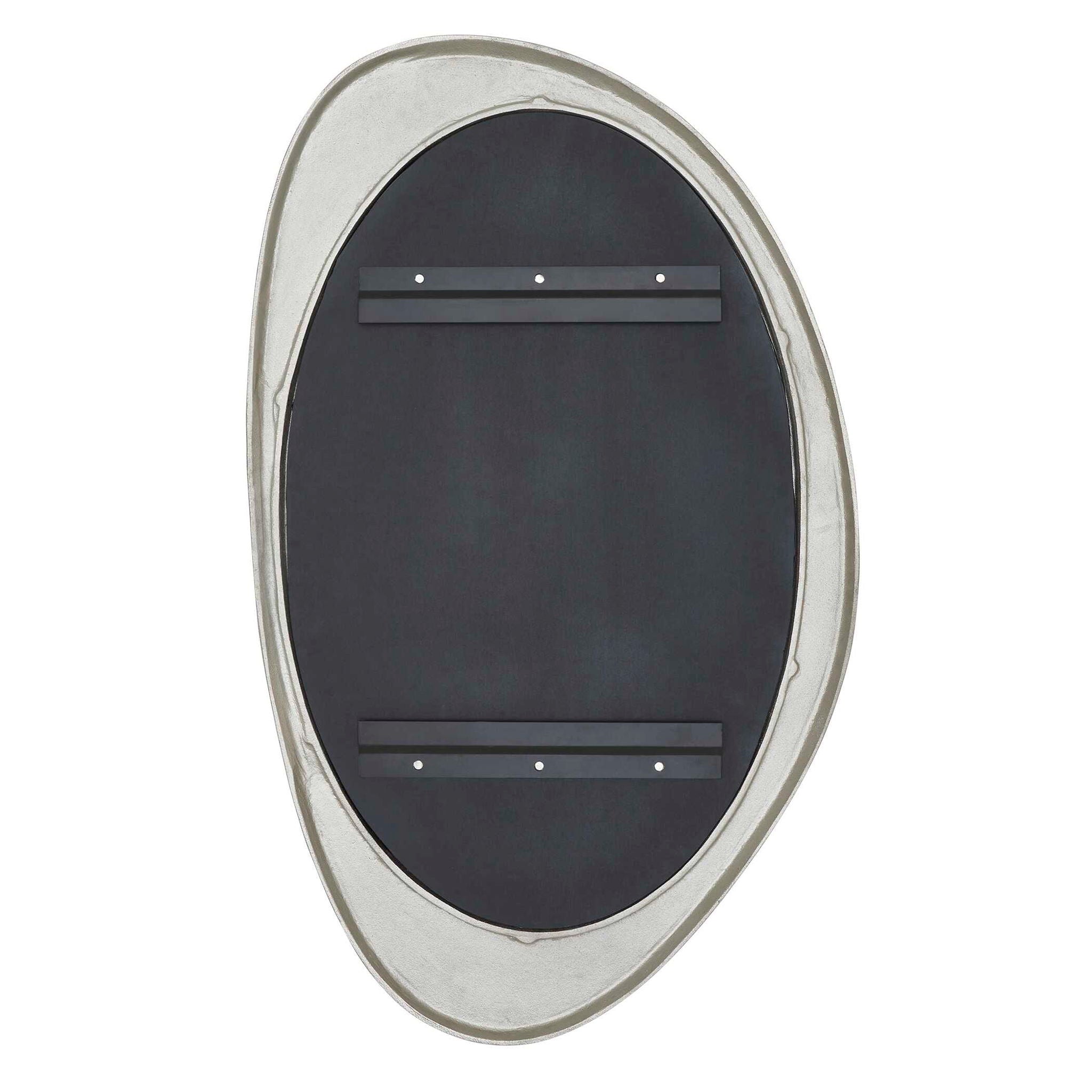 Schiller - Oval Mirror - Antique Nickel