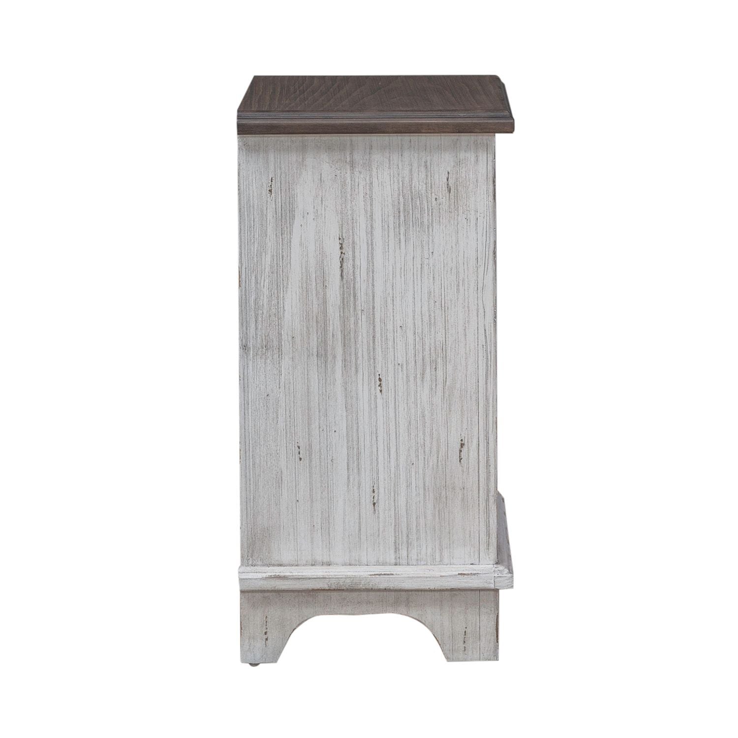 River Place - Left Pier Base - Riverstone White & Tobacco