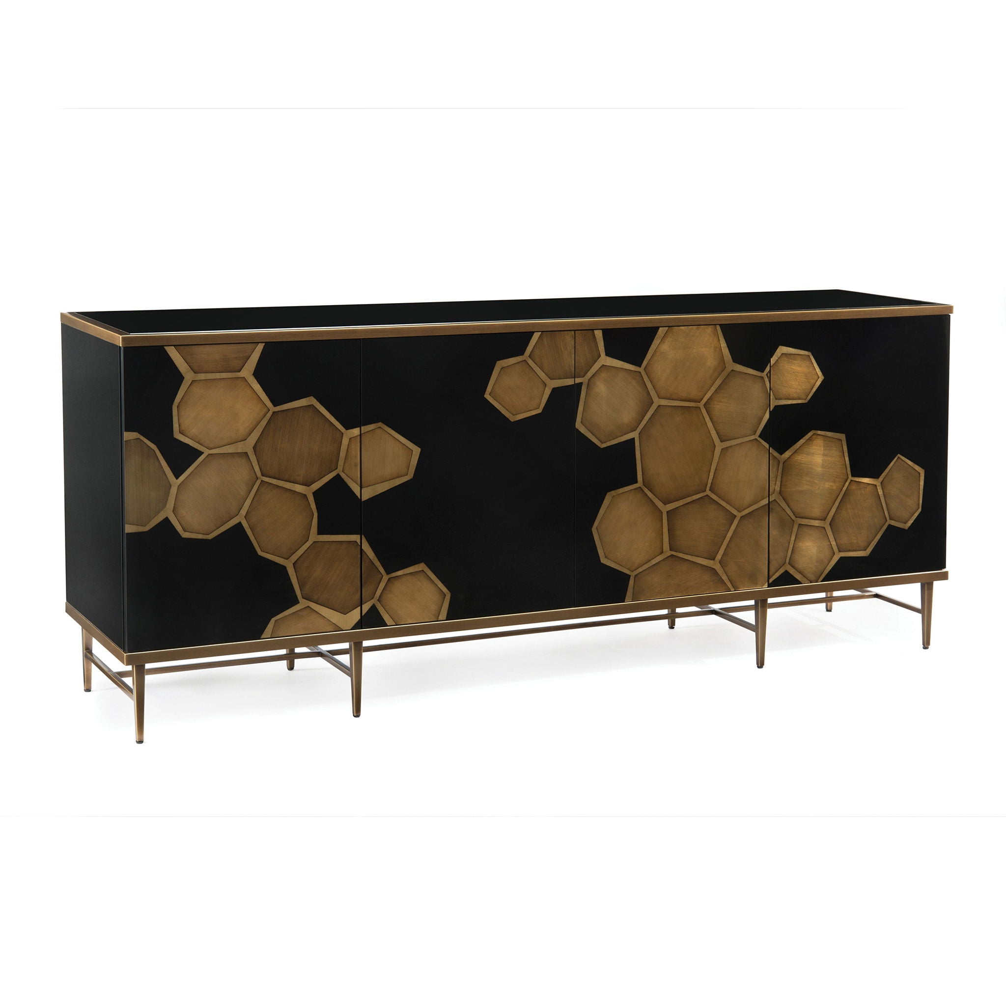 Honeycomb Four-Door Credenza