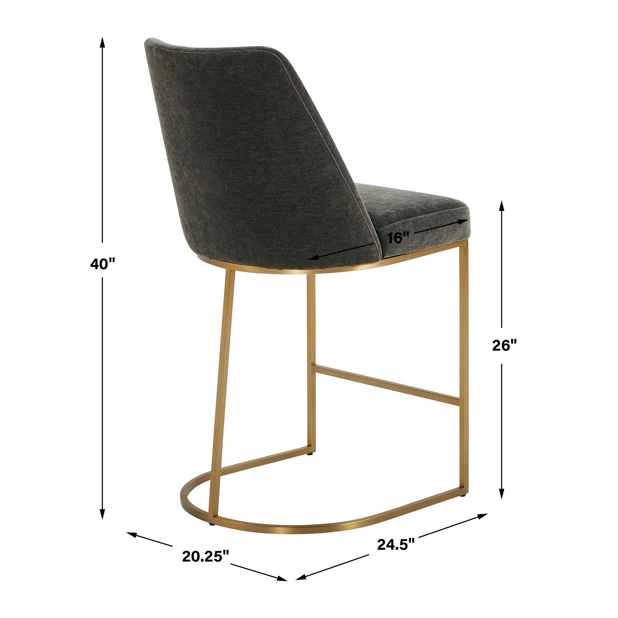 Hanni - Counter Stool - Charcoal