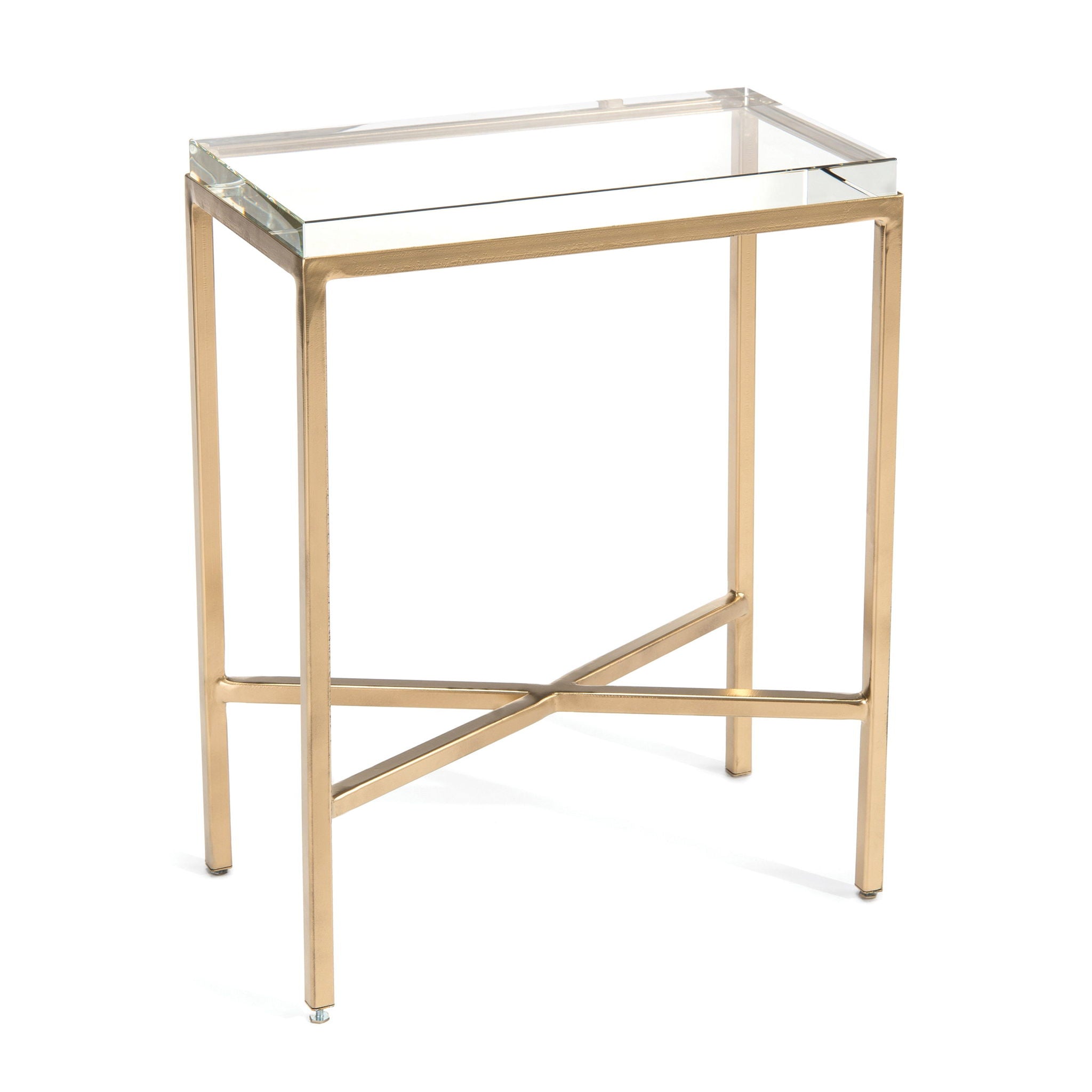 Glass Block Side Table