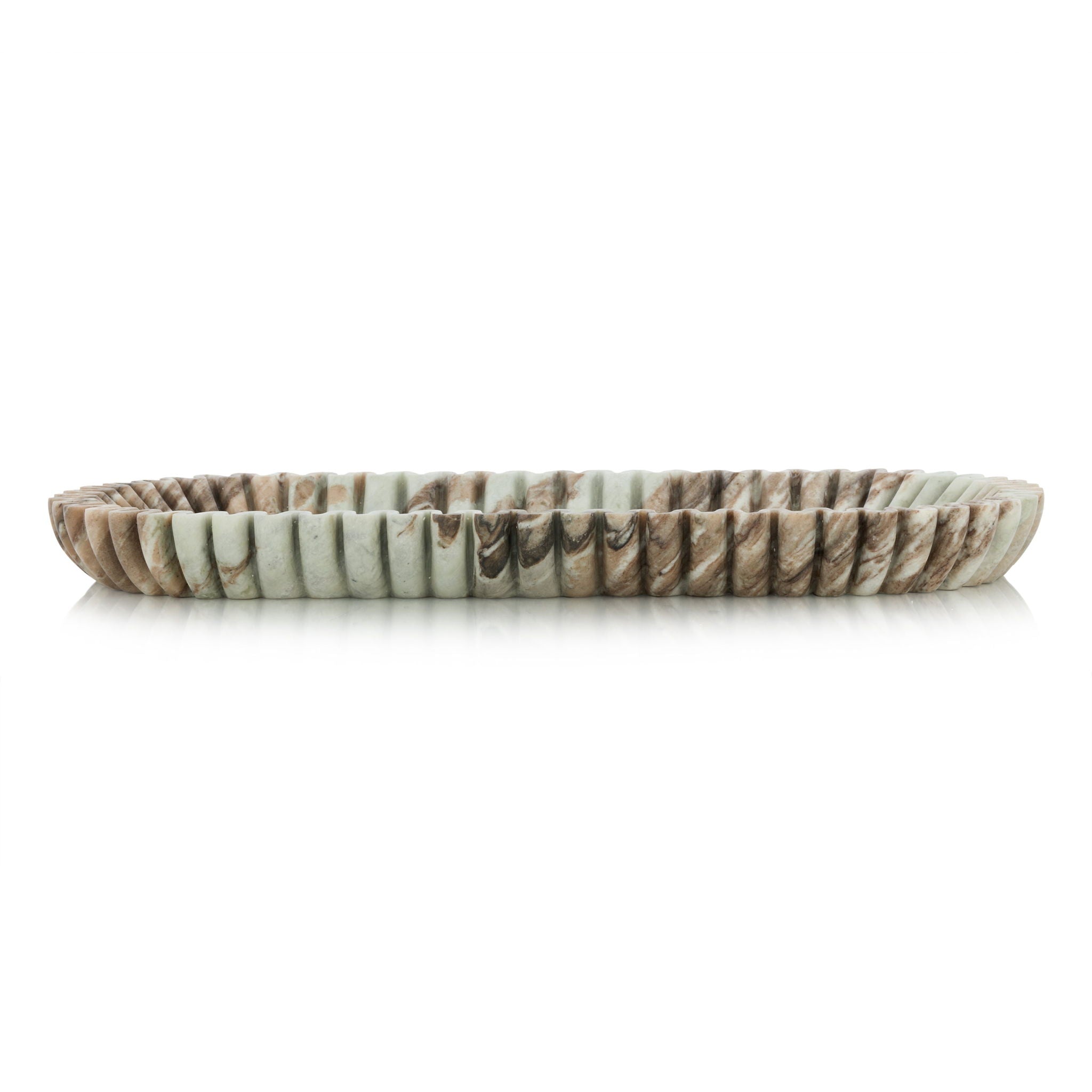 Scalloped Marble Tray