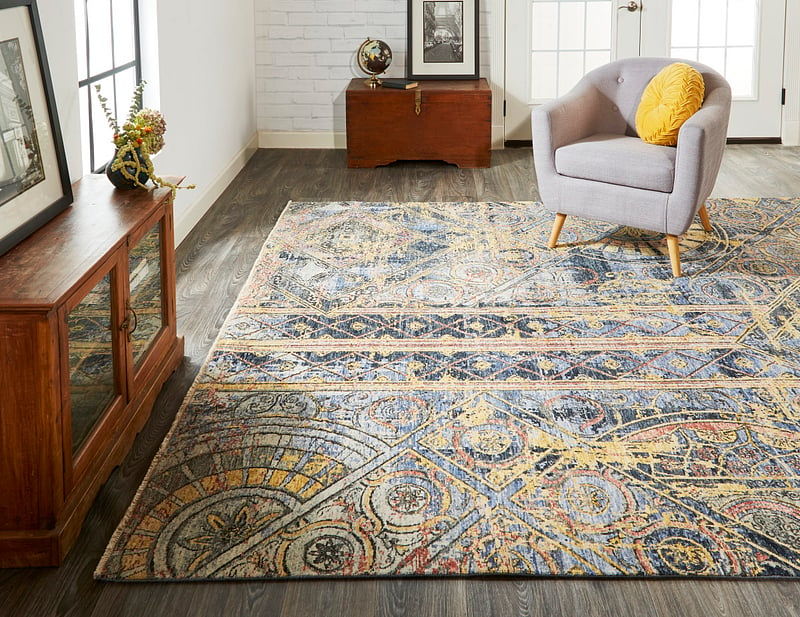 BLANCHARD Collection - 6396F Blue/Beige