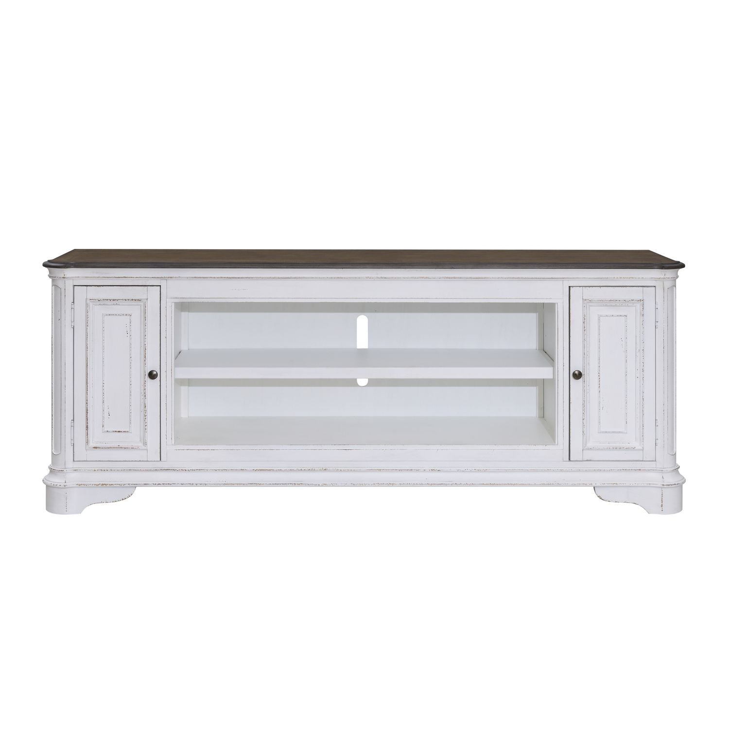 Fireplace TV Consoles - 82" Fireplace TV Console FTS - Brown
