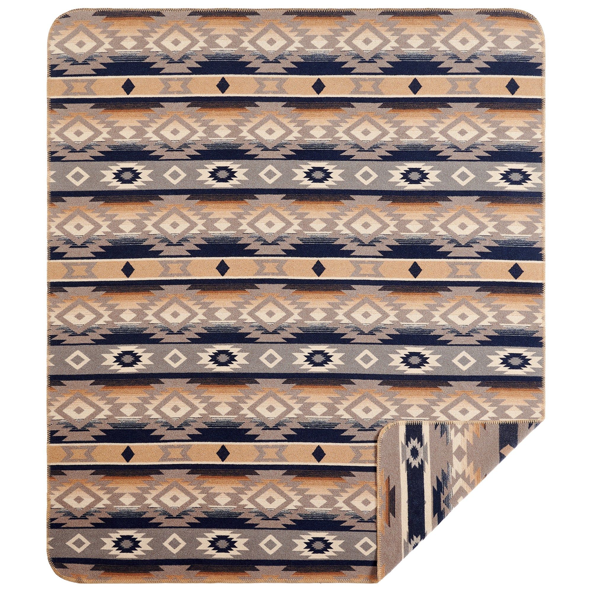 Taos - King Wool Blend Blanket - Multi Color