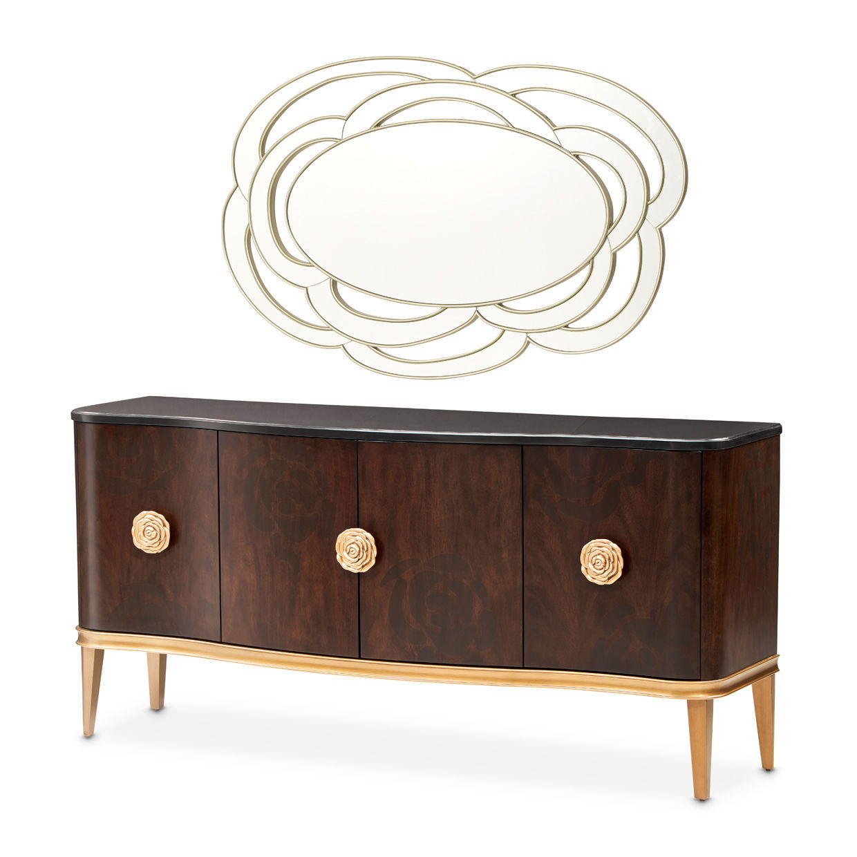 Camellia Field - Wood Sideboard