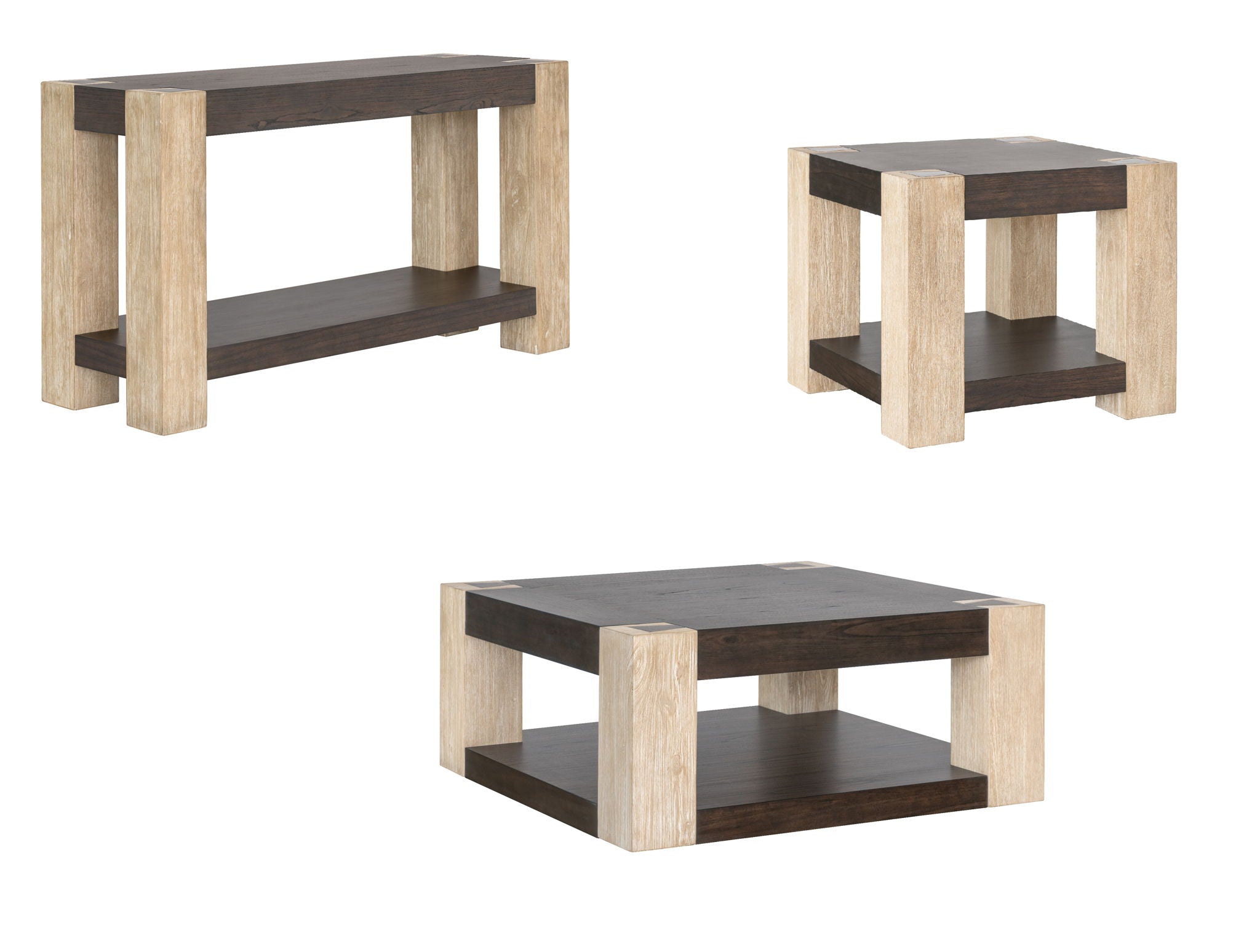 Harmony - Cocktail Table - Carbon Mindi / Blonde Acacia