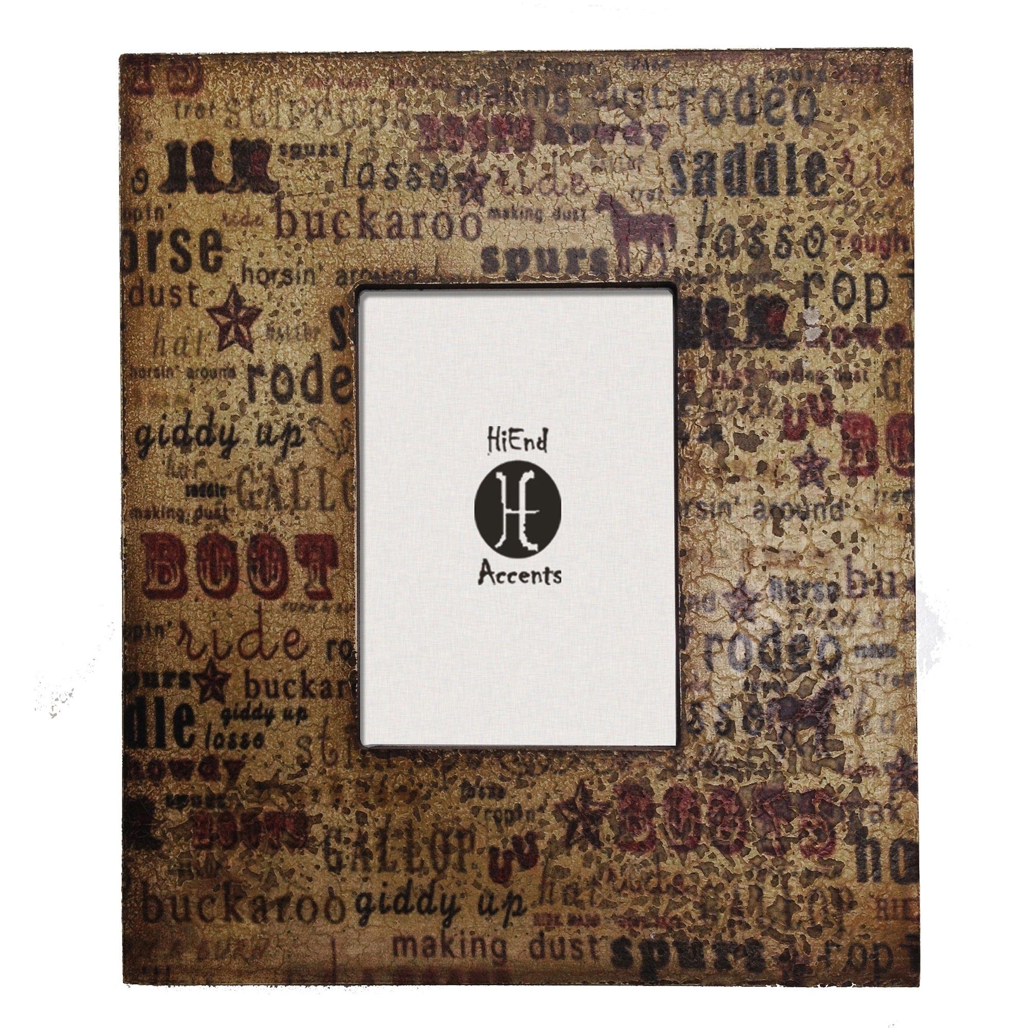 Picture Frame - 5" x 7" Western Text 4 Per Carton - Frame