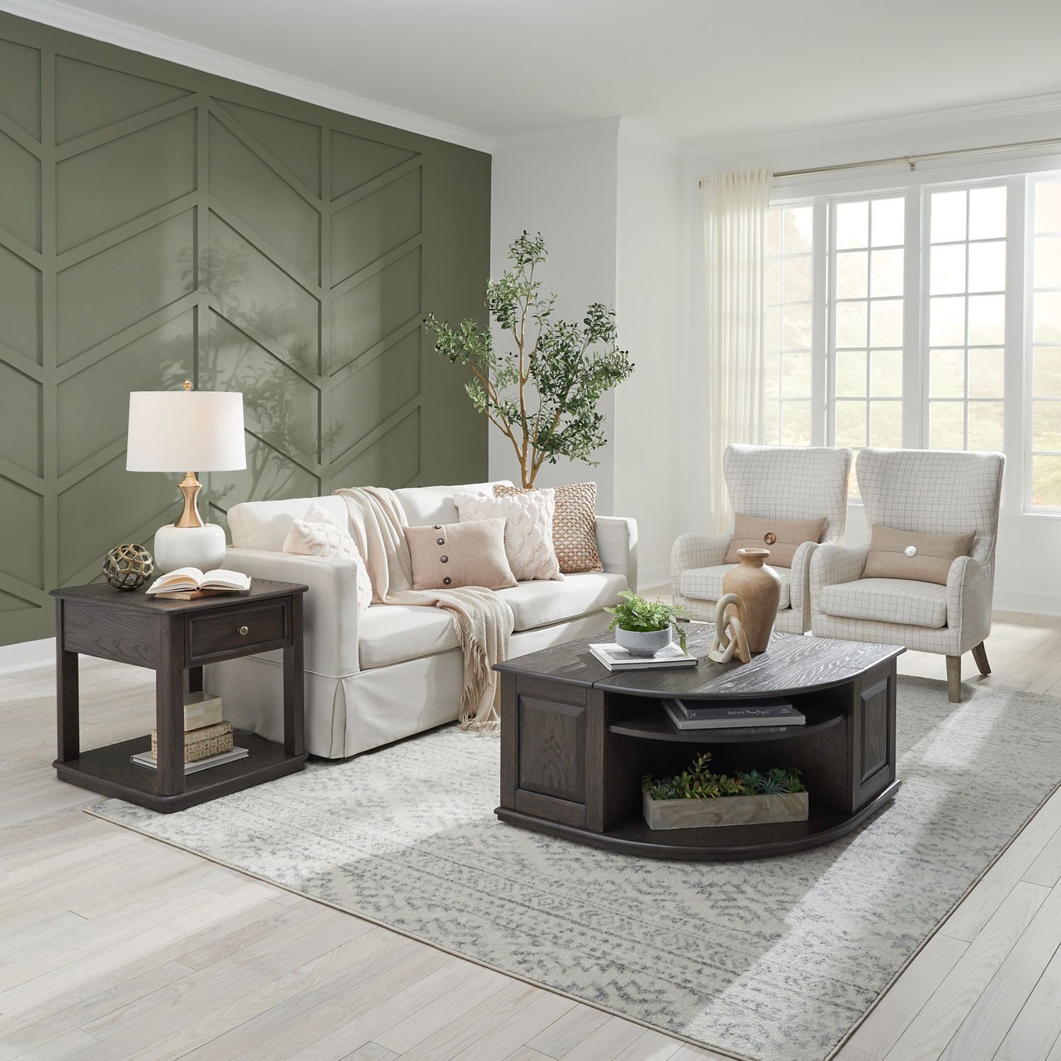 Wallace - 3 Piece Set - Aged Oak