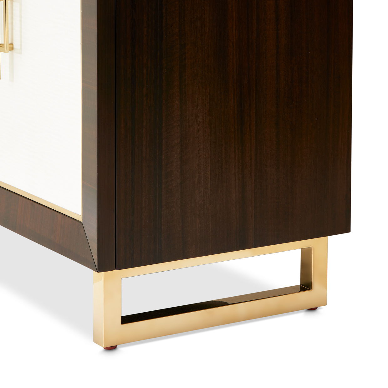 Belmont Place - Display Cabinet - White / Dark Brown