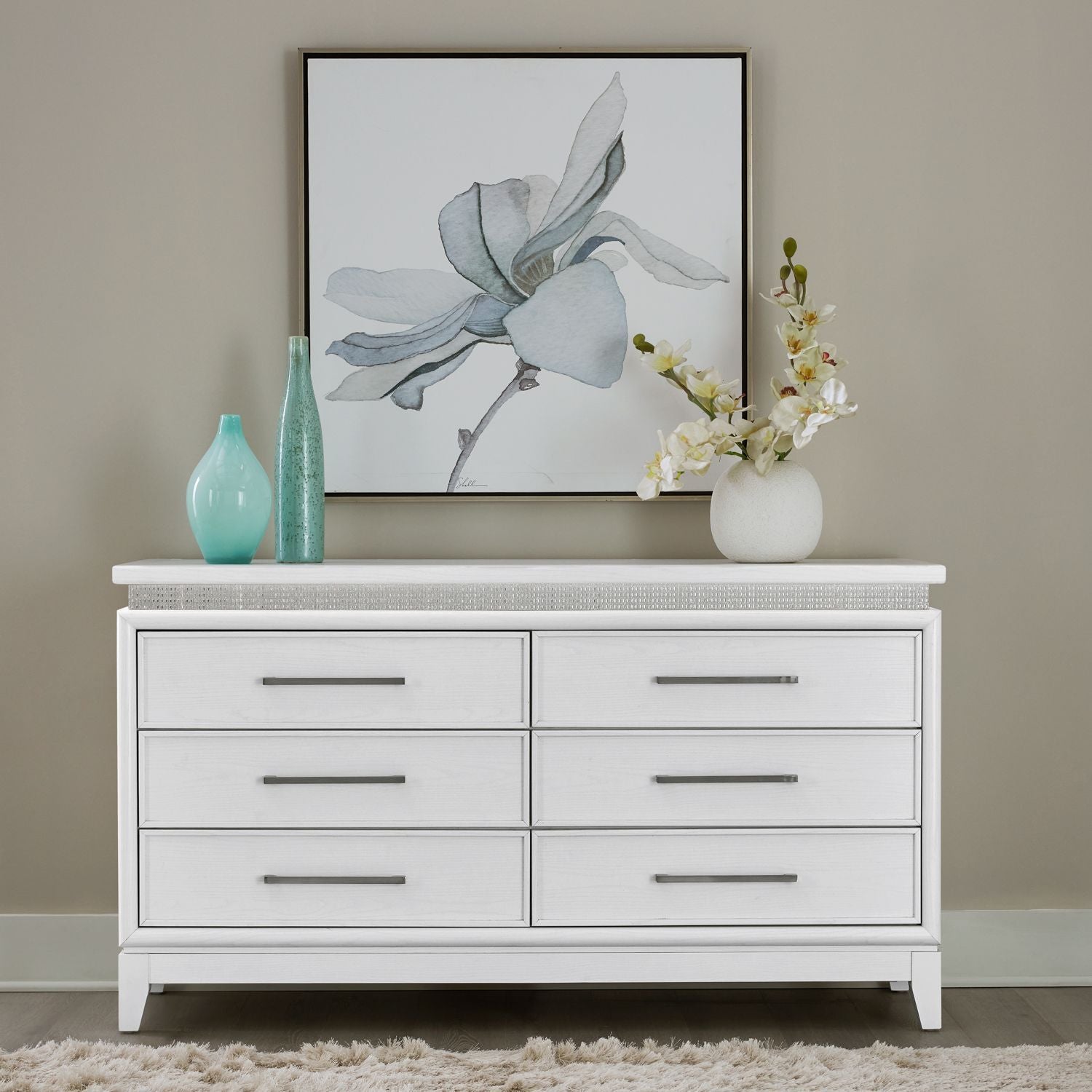 Reflections - 6 Drawer Dresser With Lights
